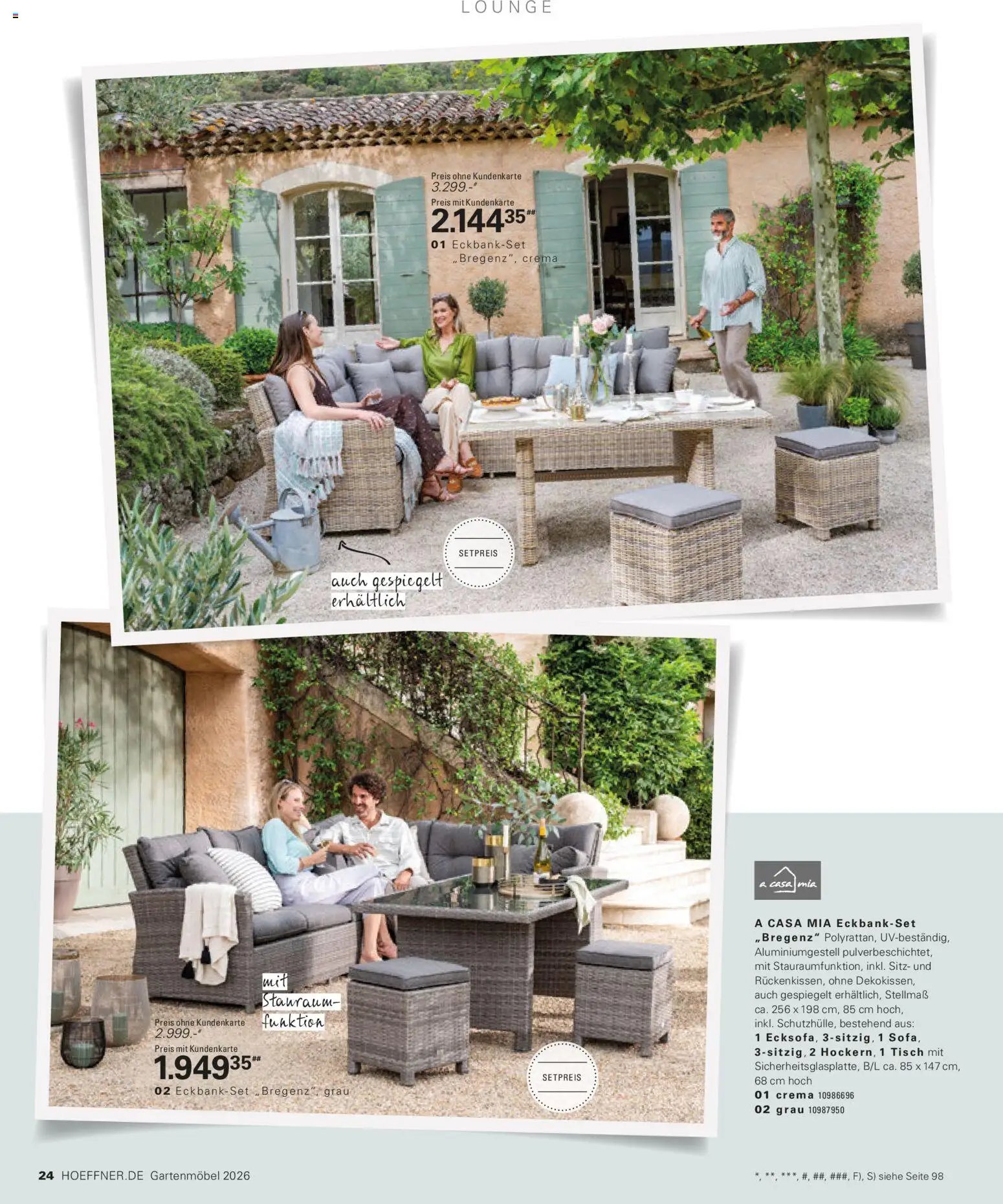 Höffner Prospekt Gartenmöbel