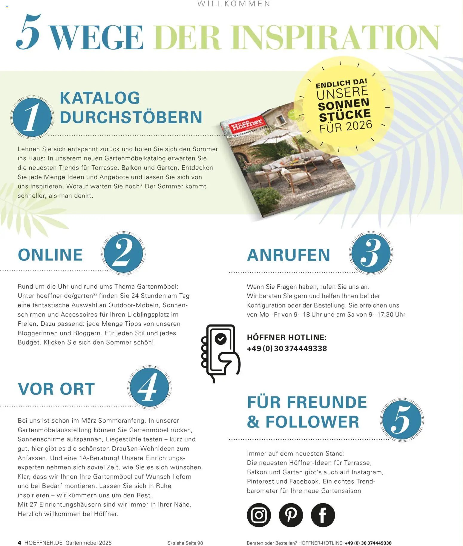 Höffner Prospekt Gartenmöbel