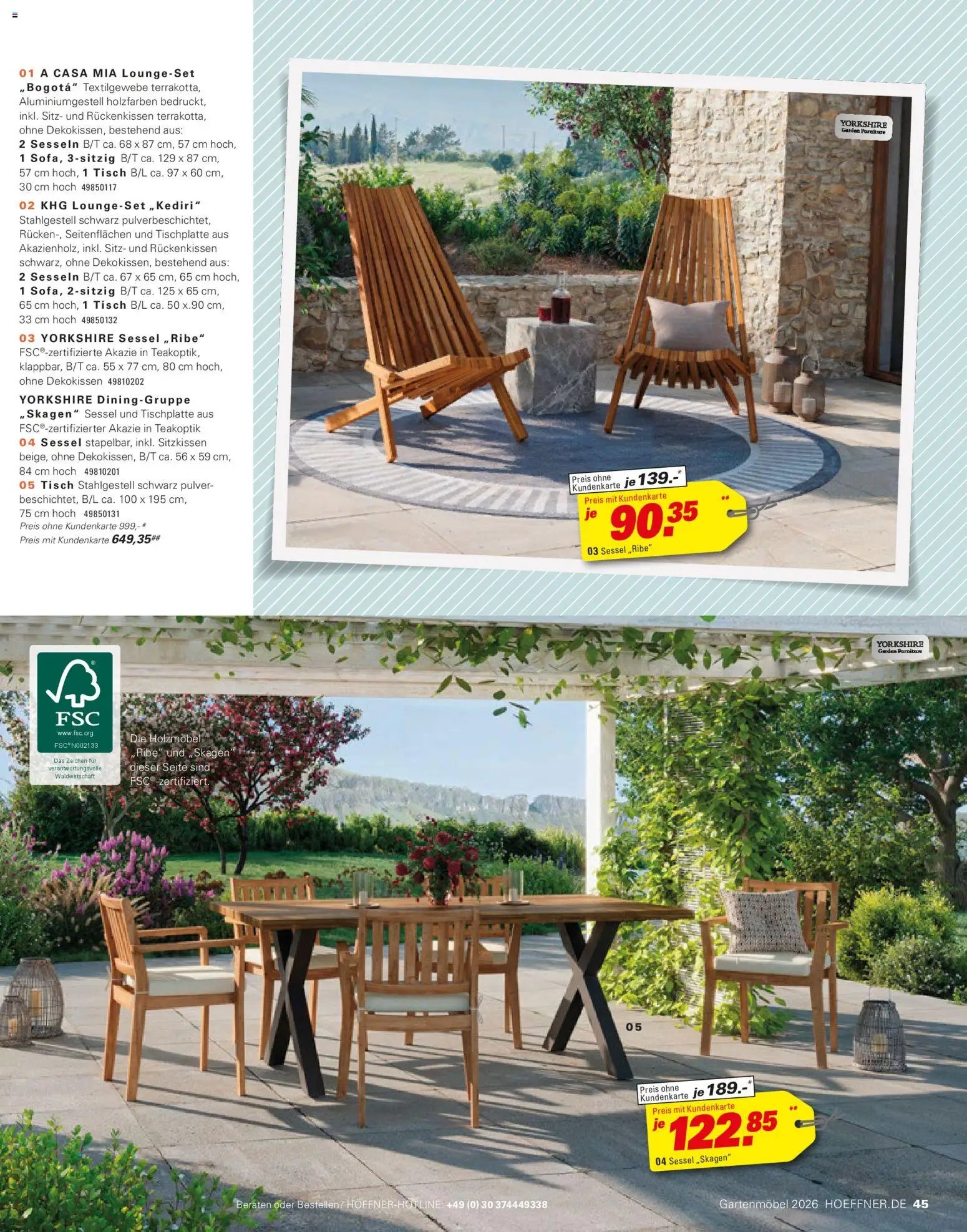 Höffner Prospekt Gartenmöbel