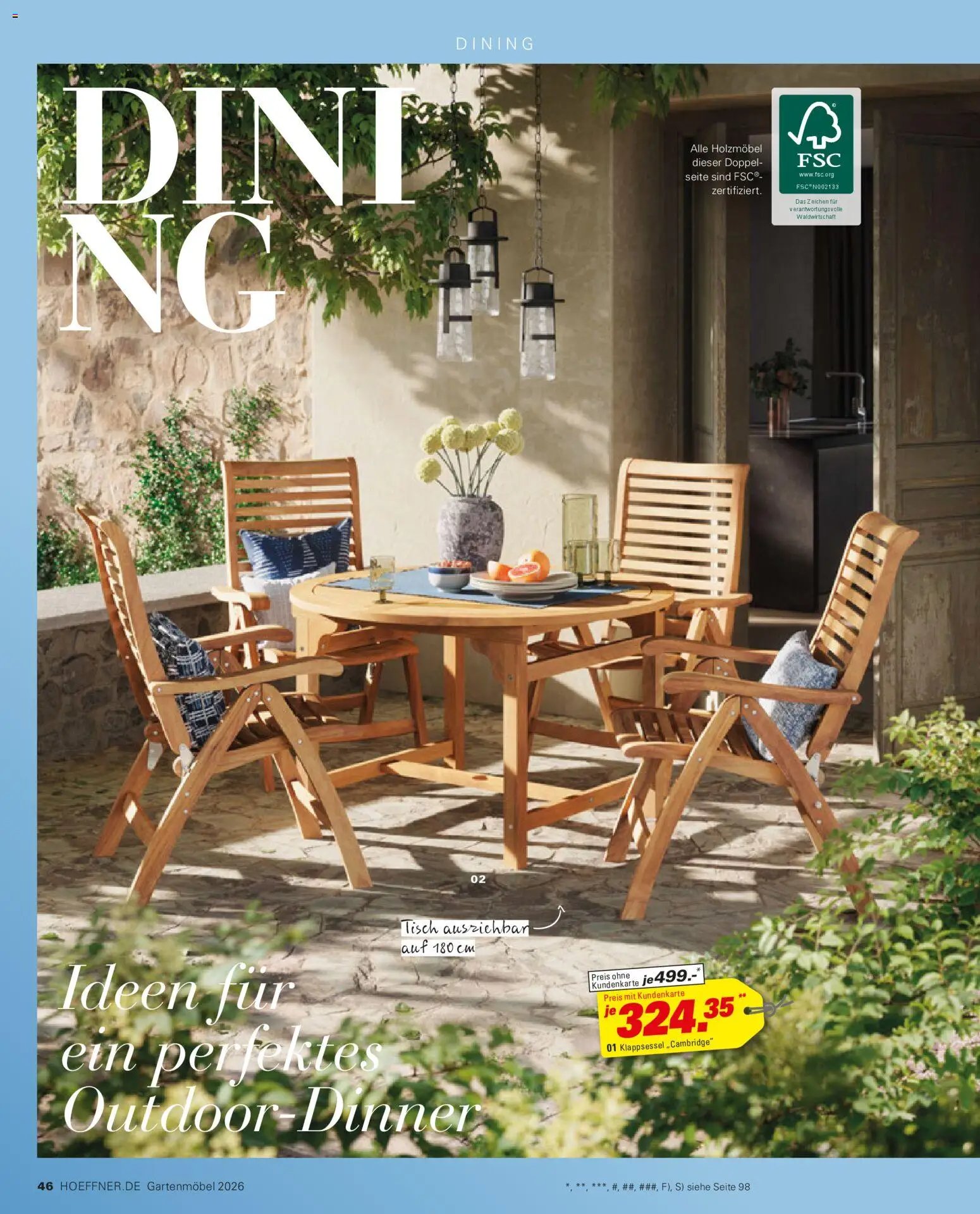 Höffner Prospekt Gartenmöbel
