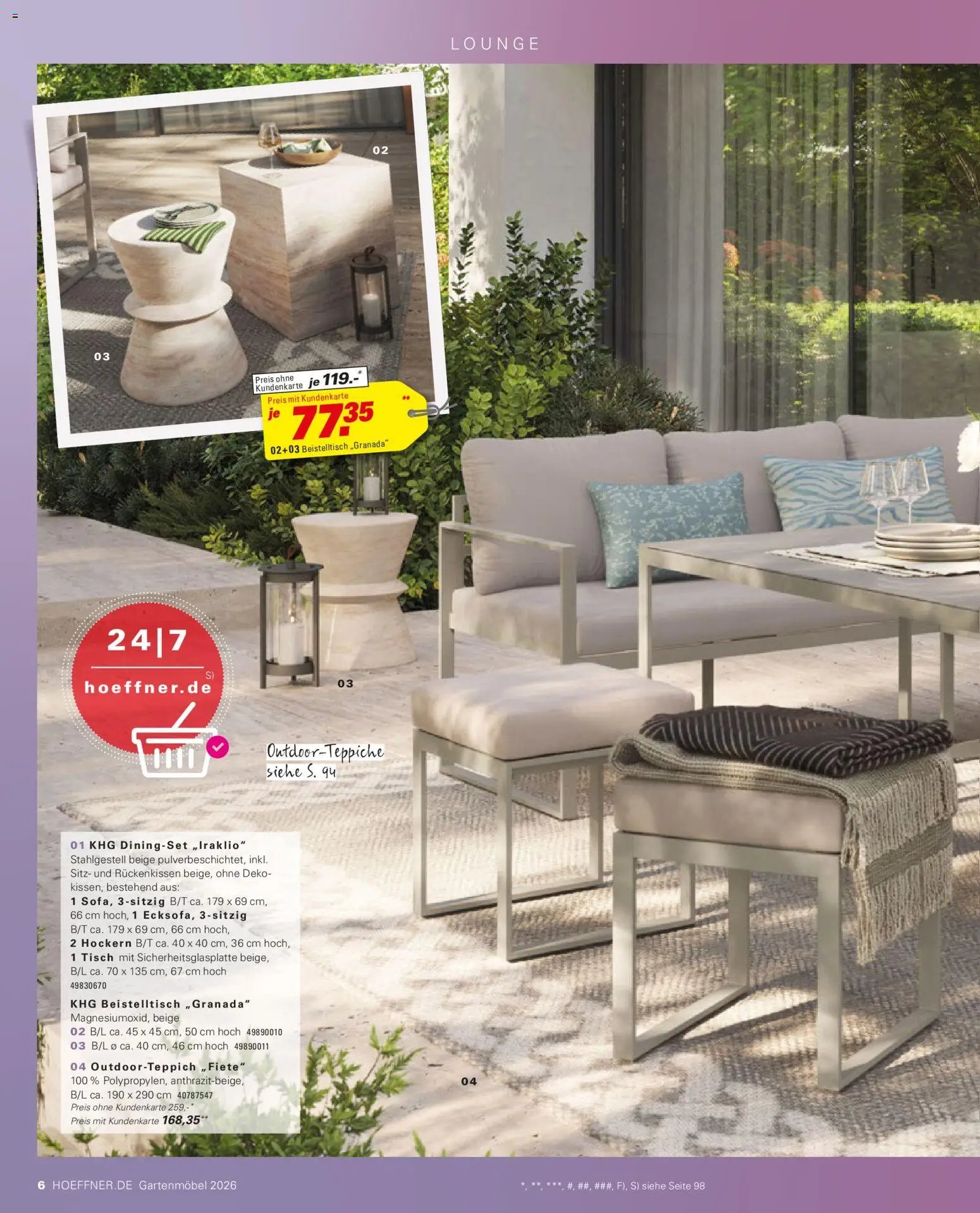 Höffner Prospekt Gartenmöbel