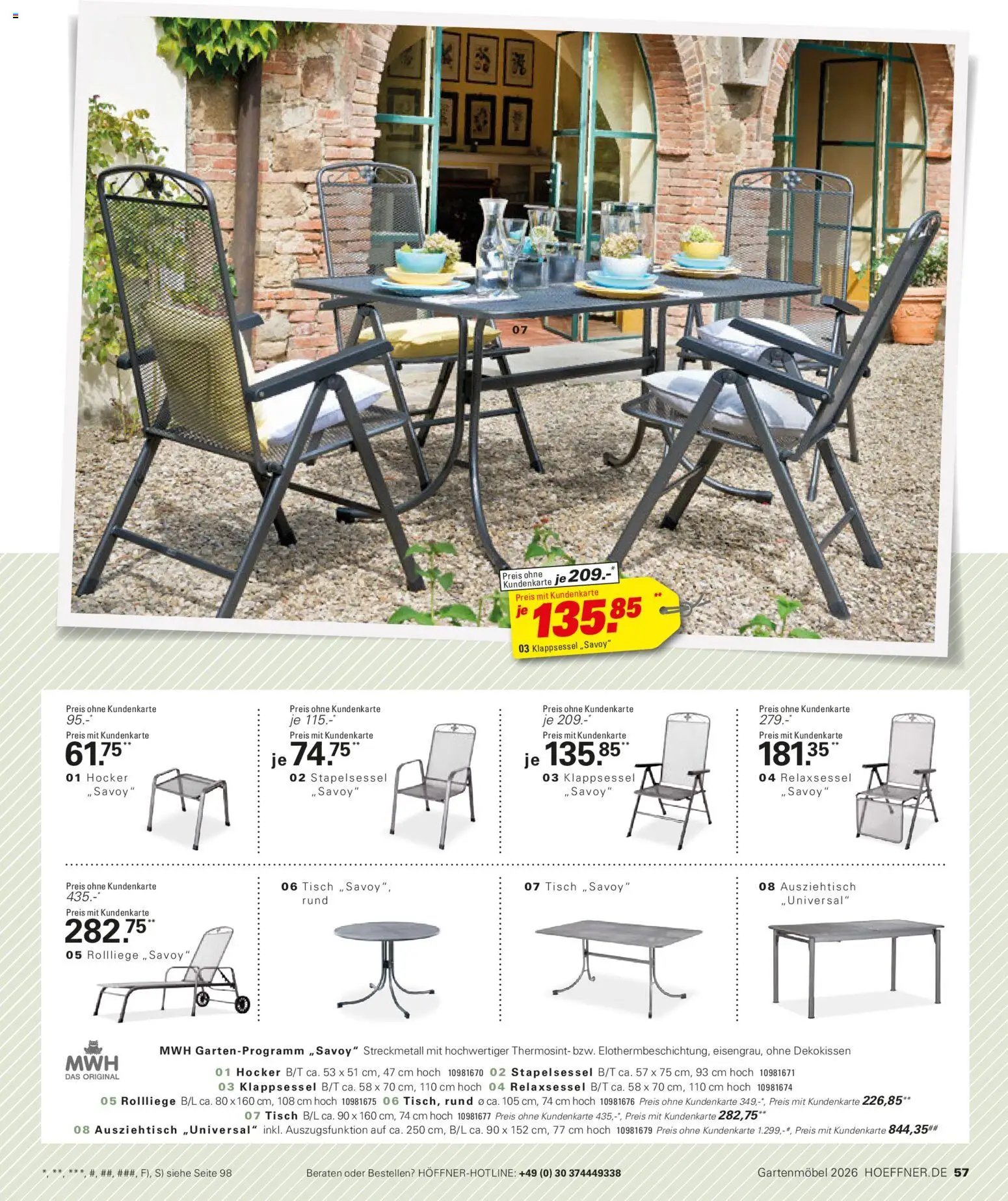 Höffner Prospekt Gartenmöbel