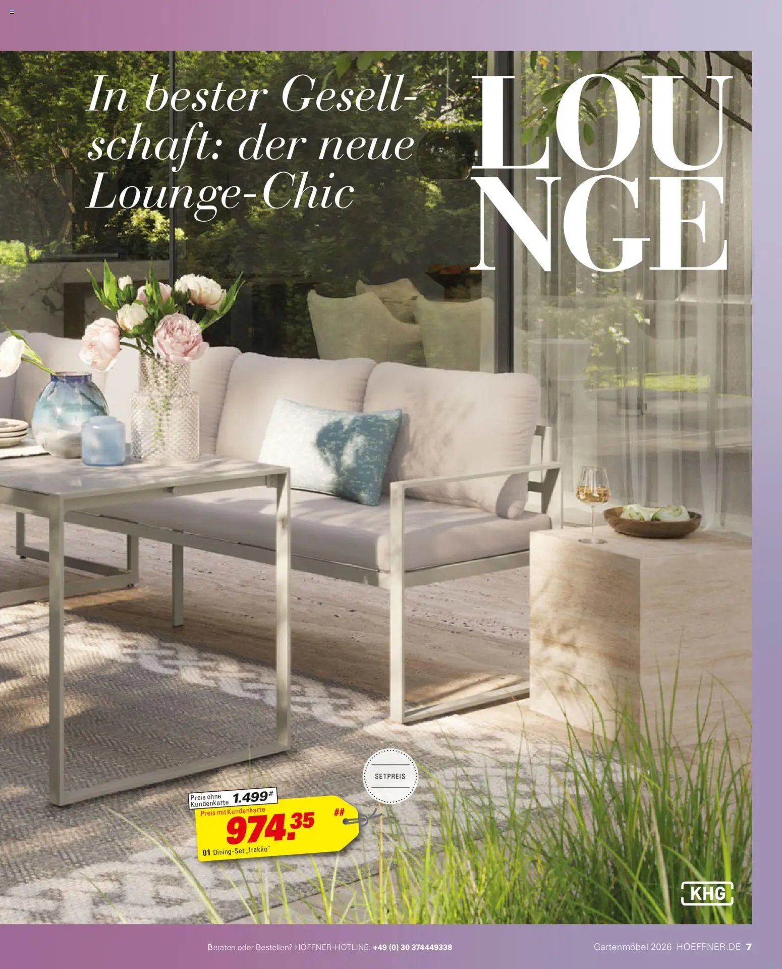 Höffner Prospekt Gartenmöbel