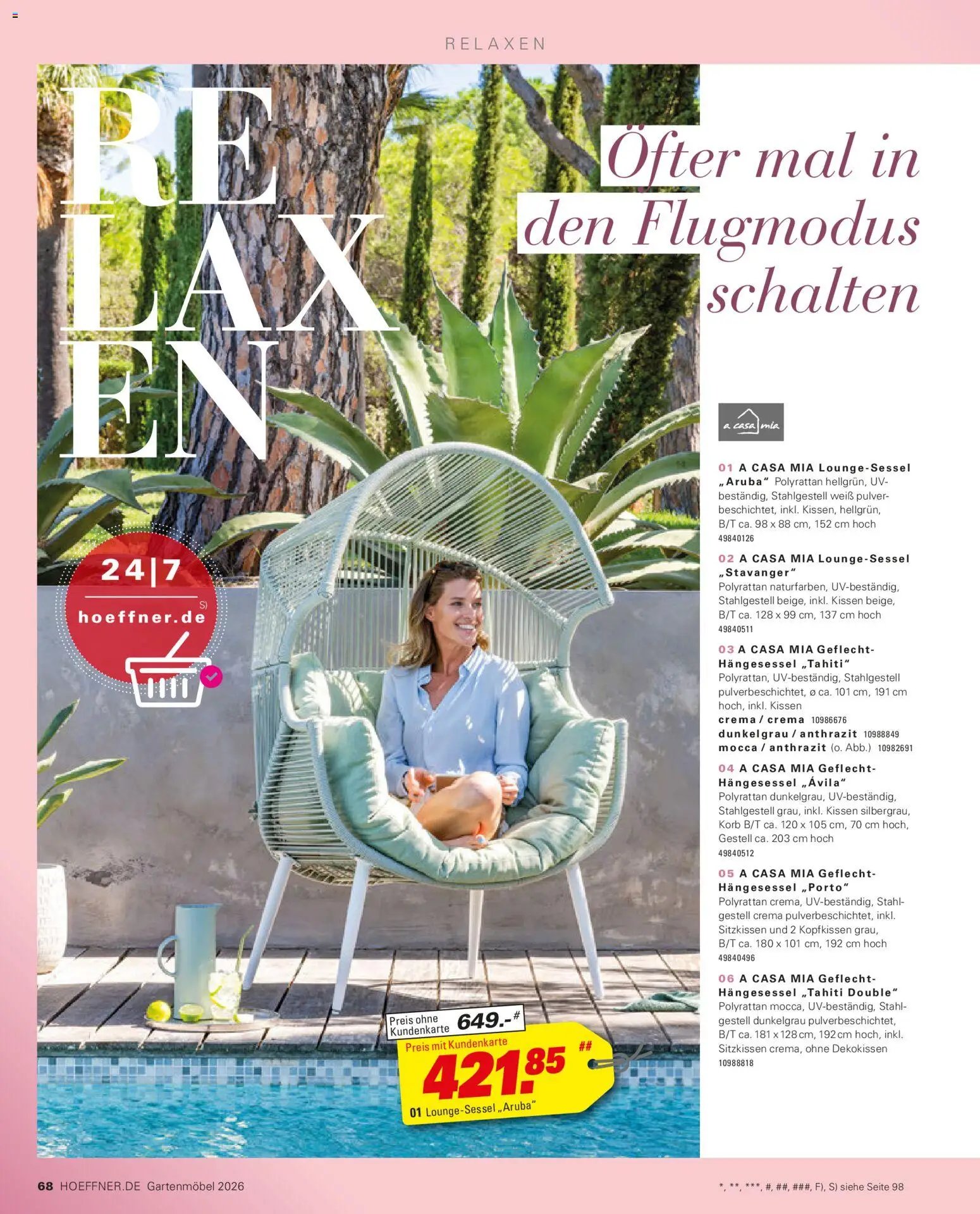 Höffner Prospekt Gartenmöbel