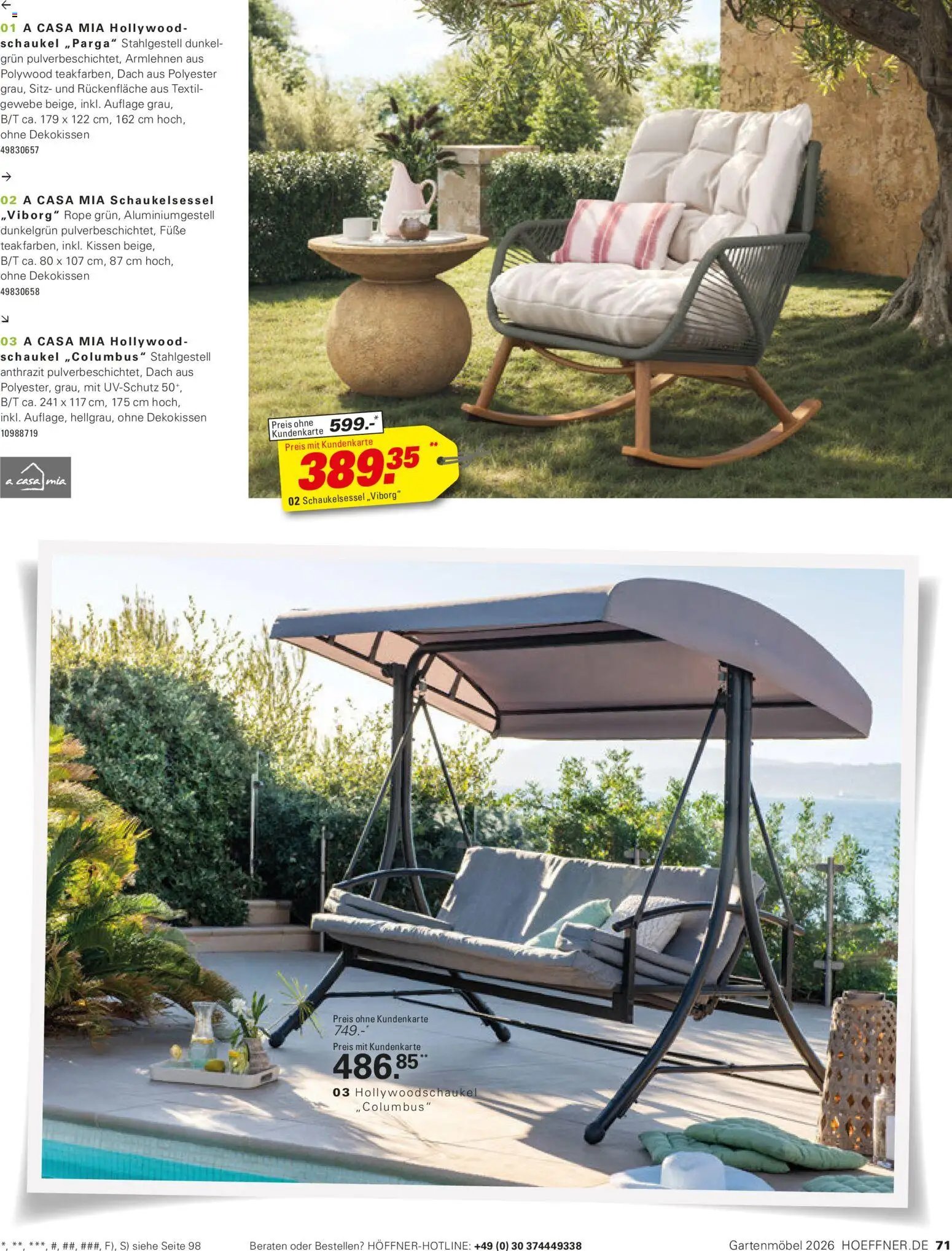 Höffner Prospekt Gartenmöbel