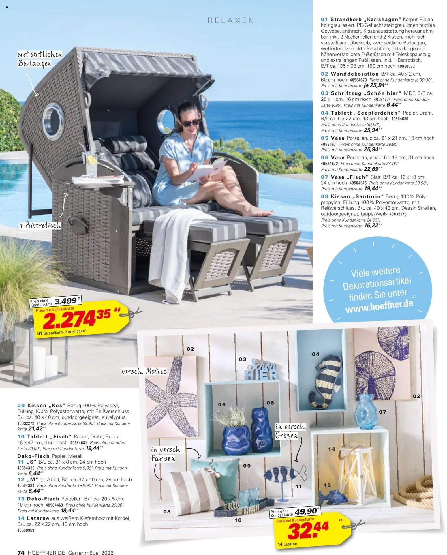 Höffner Prospekt Gartenmöbel