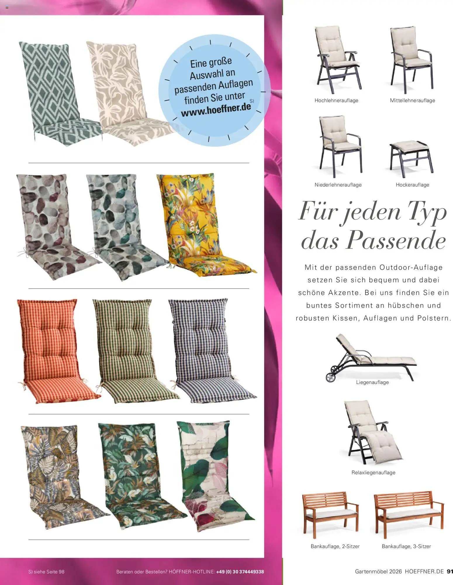 Höffner Prospekt Gartenmöbel