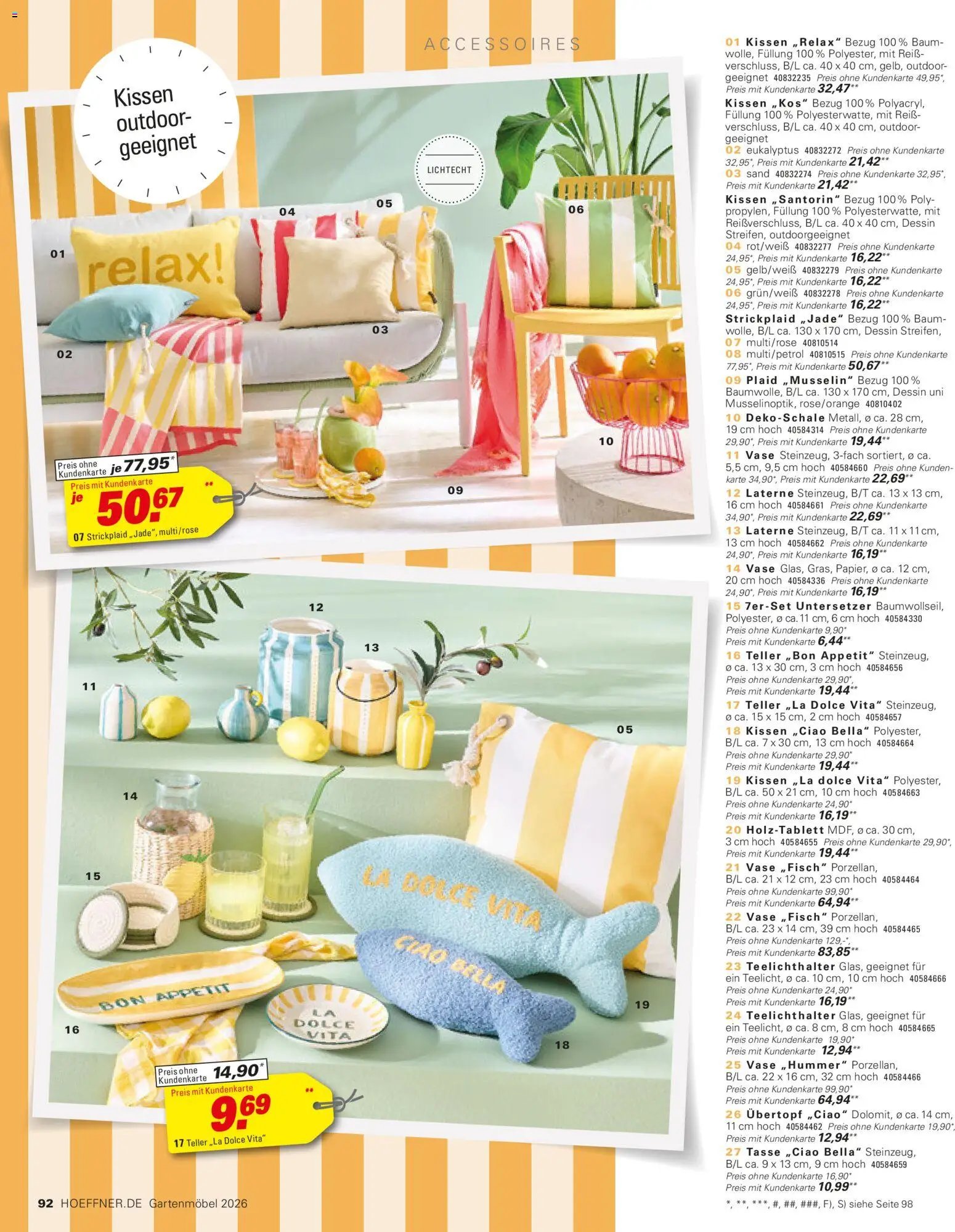 Höffner Prospekt Gartenmöbel