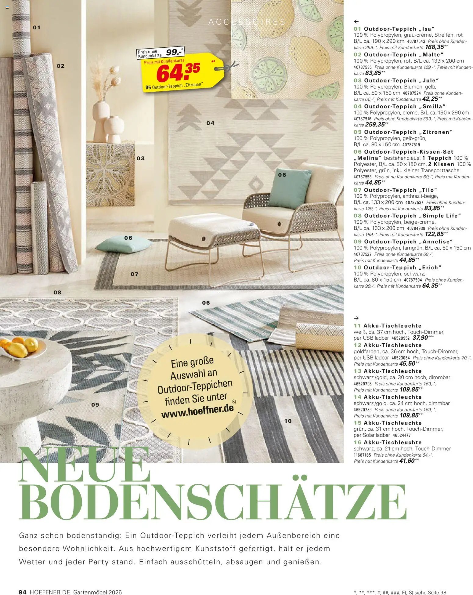 Höffner Prospekt Gartenmöbel