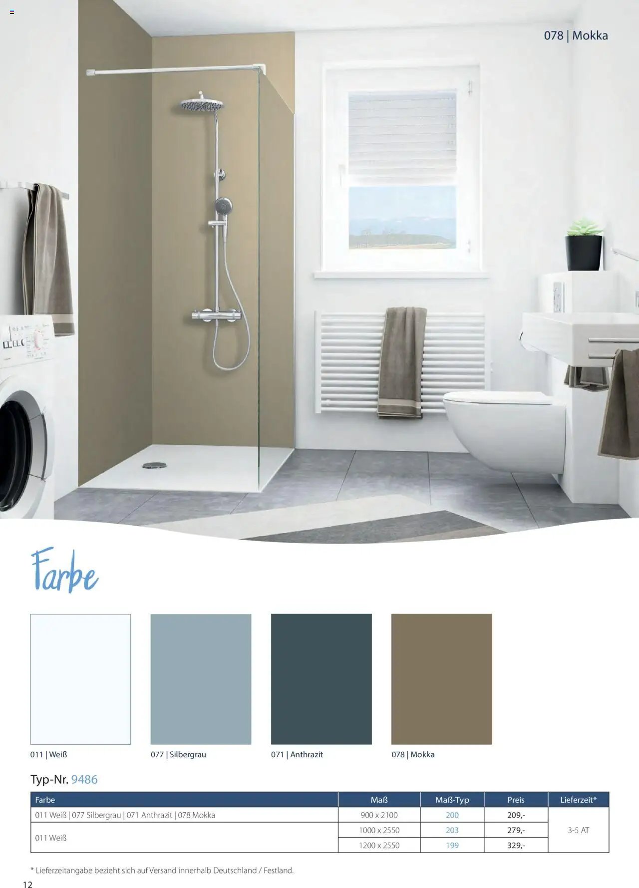 Hammer Zuhause Breuer Duschrueckwaende