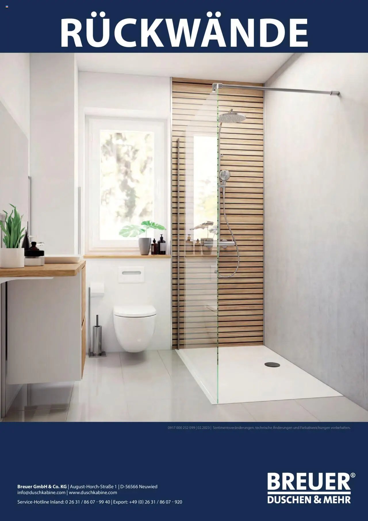 Hammer Zuhause Breuer Duschrueckwaende