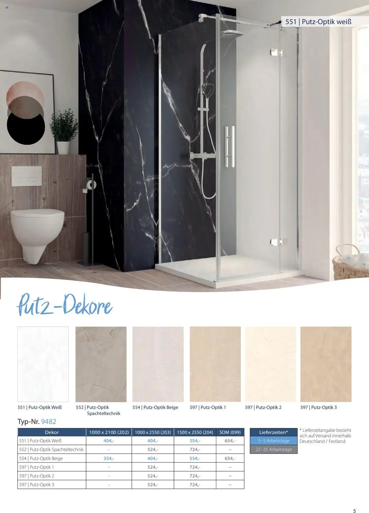 Hammer Zuhause Breuer Duschrueckwaende