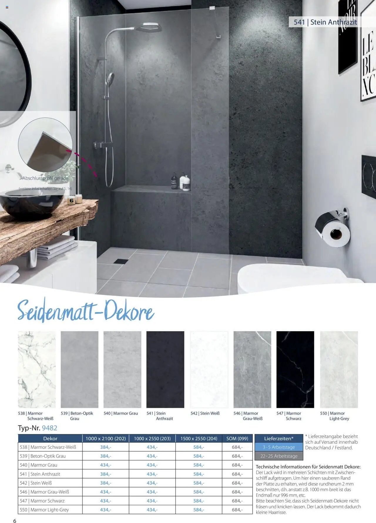 Hammer Zuhause Breuer Duschrueckwaende