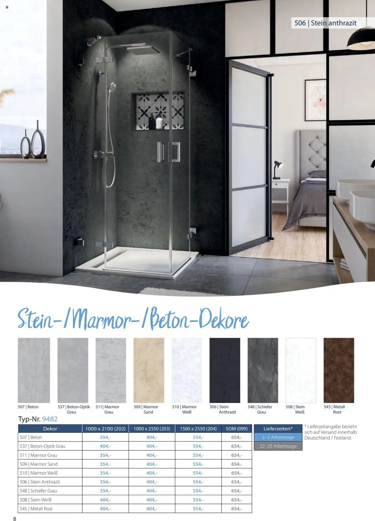 Hammer Zuhause Breuer Duschrueckwaende