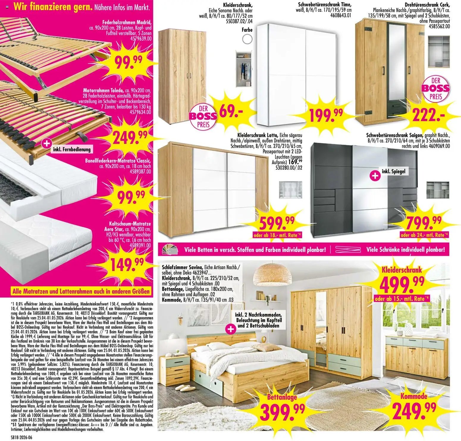 SB Möbel Boss - „Aktuelle Angebote bei MÖBEL-BOSS“ (2026-04-24 - 2026-05-01)