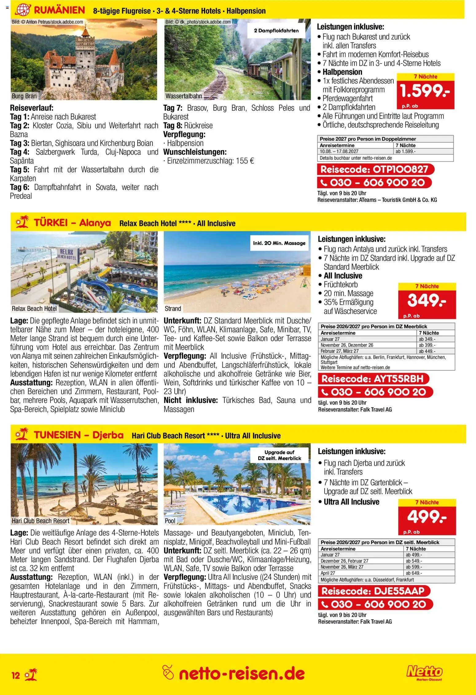 Netto Reisen Prospekt