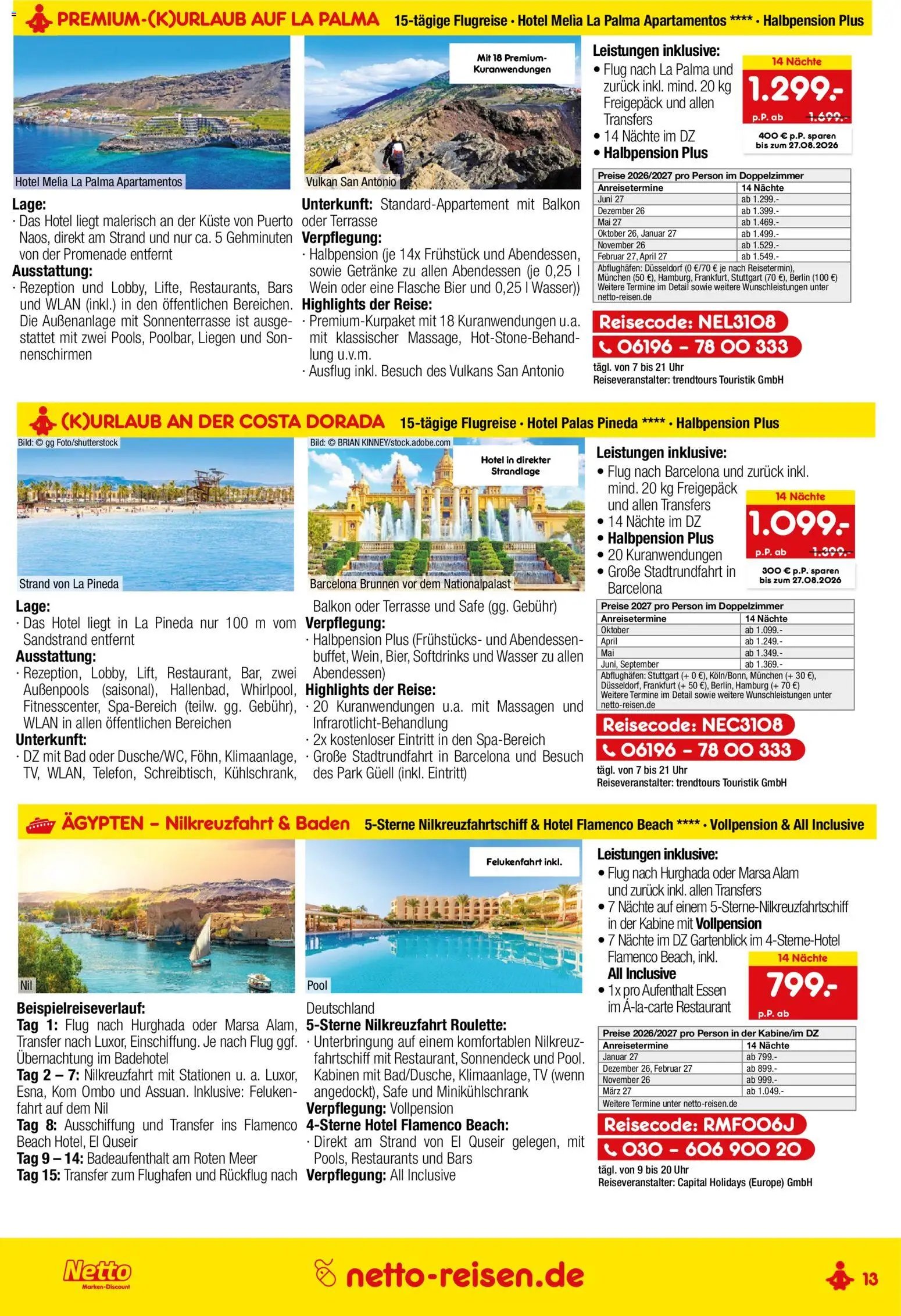 Netto Reisen Prospekt