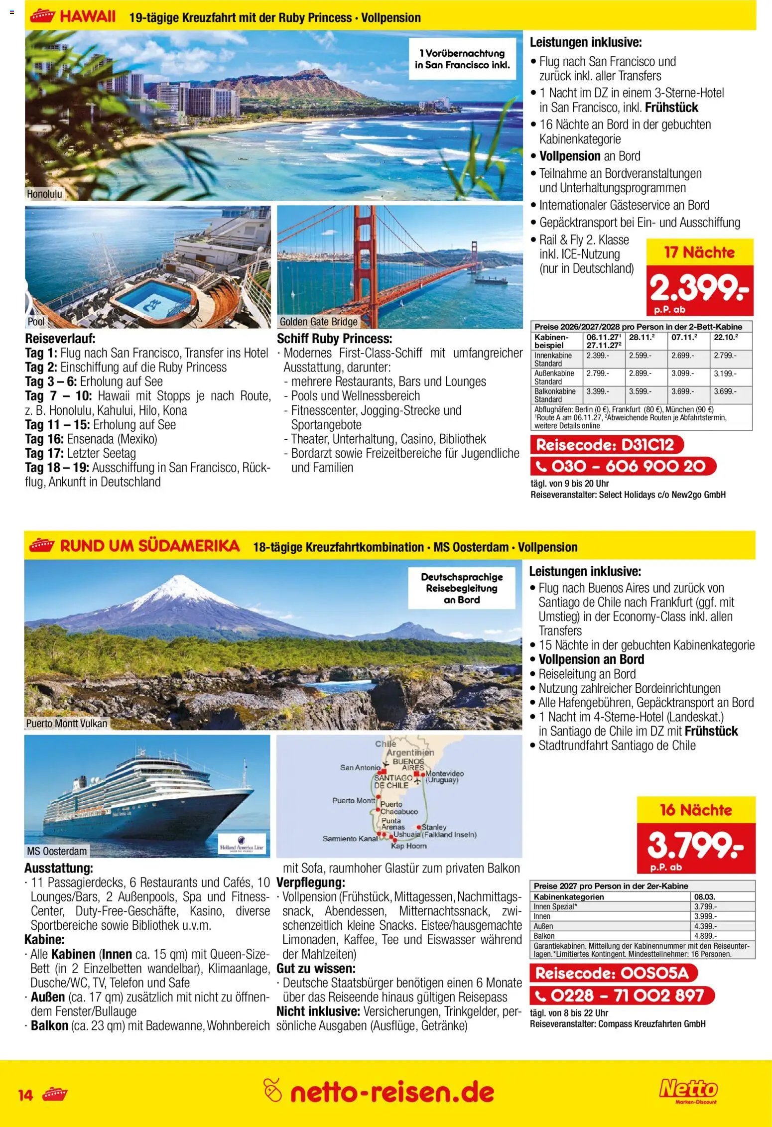 Netto Reisen Prospekt