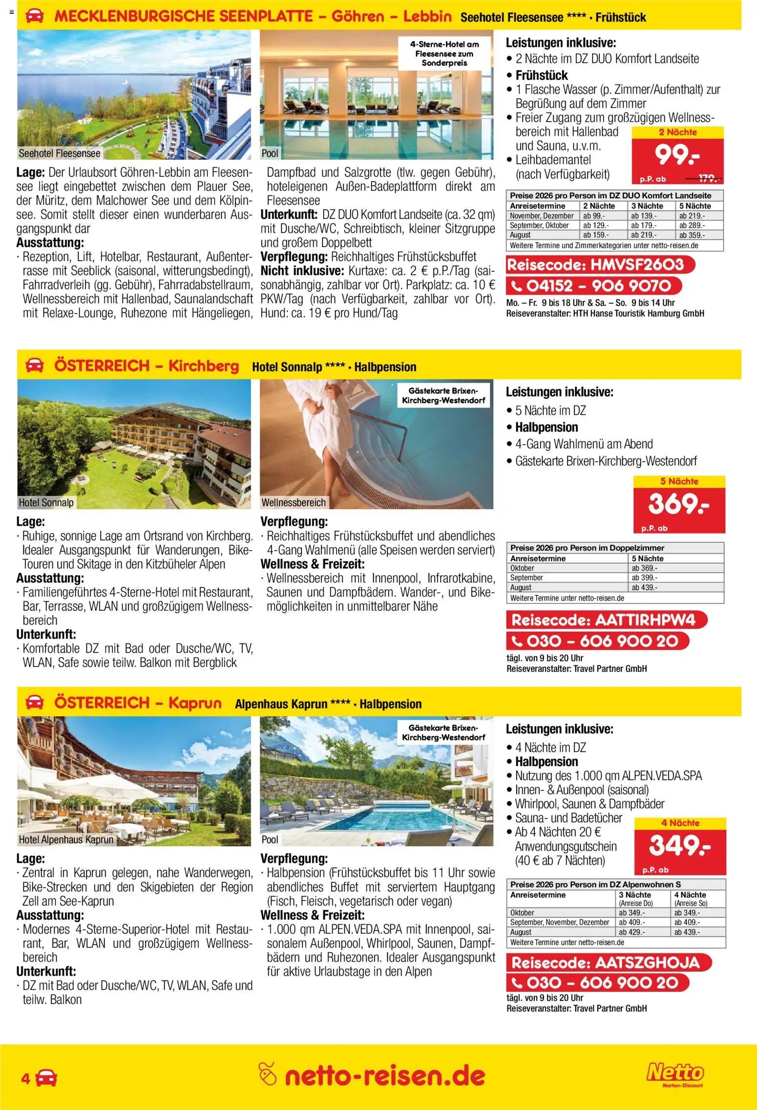 Netto Reisen Prospekt