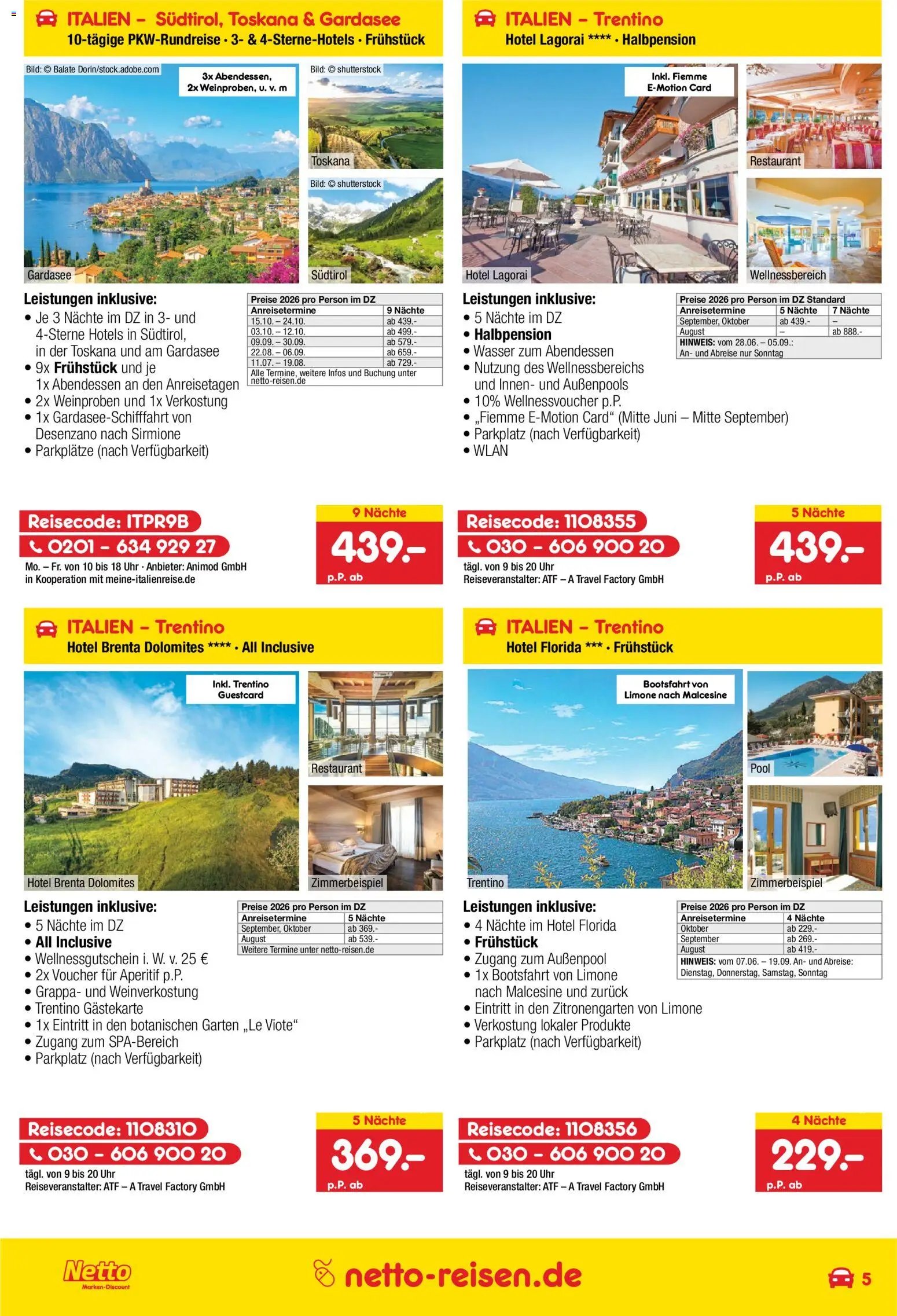 Netto Reisen Prospekt