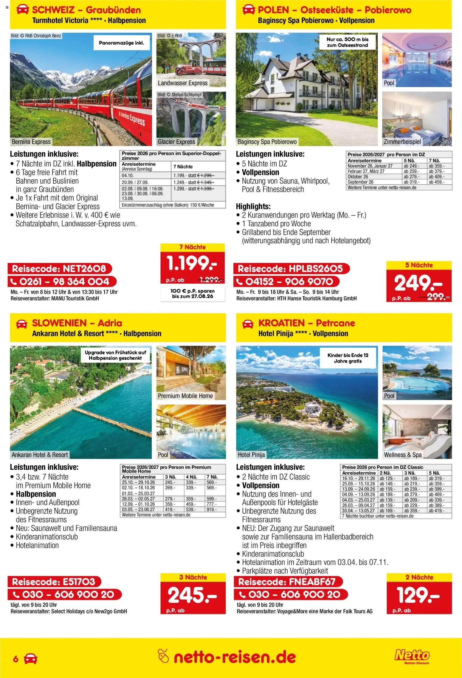Netto Reisen Prospekt