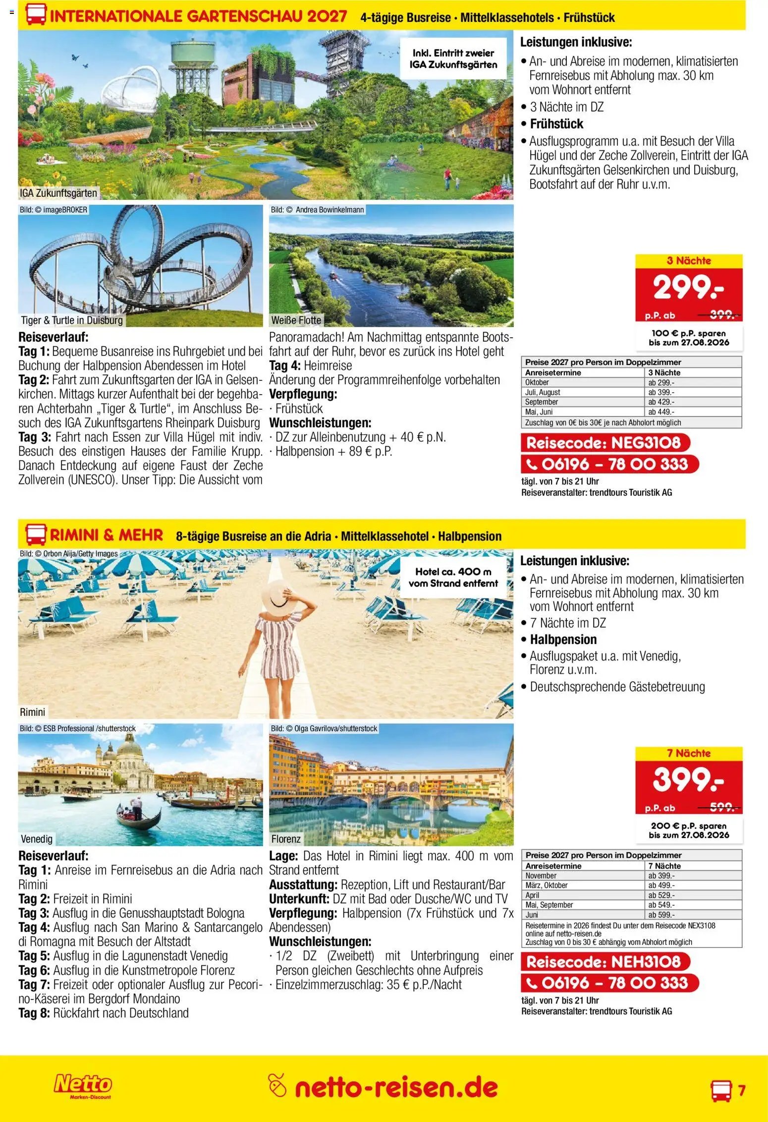 Netto Reisen Prospekt