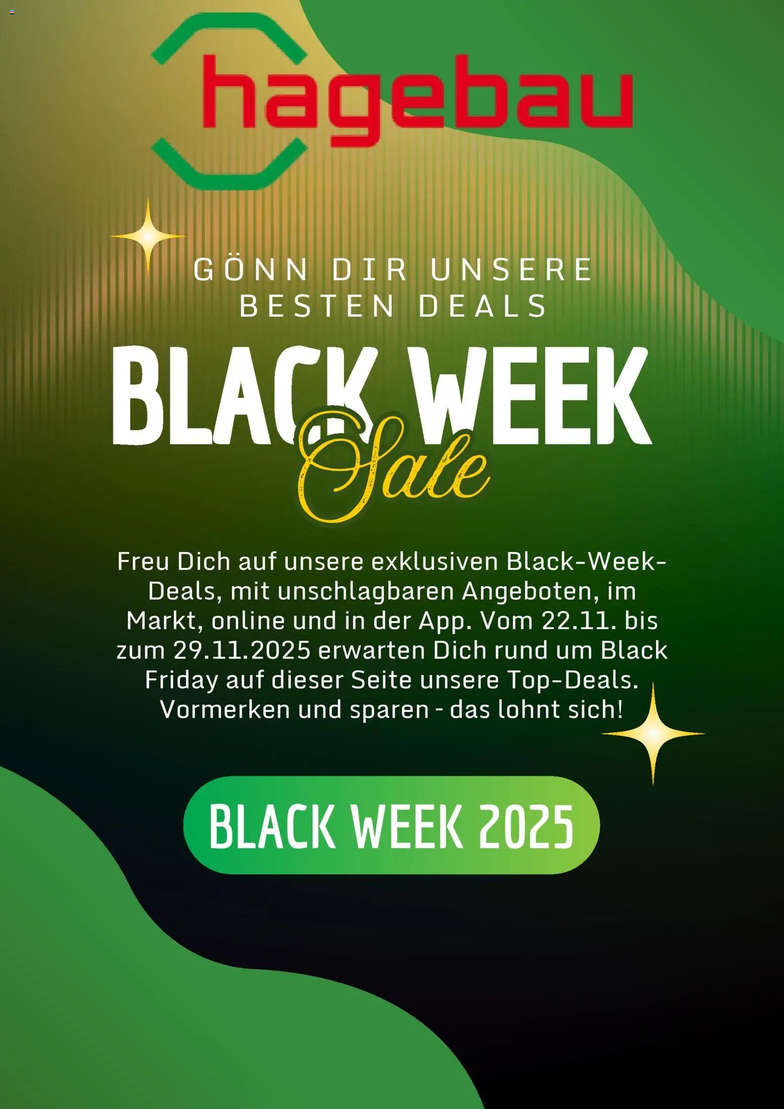 Hagebau - Black Friday - Ankündigung (2025-11-17 - 2025-11-24)