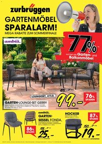 Zurbrüggen Gartenmöbel Sparalarm