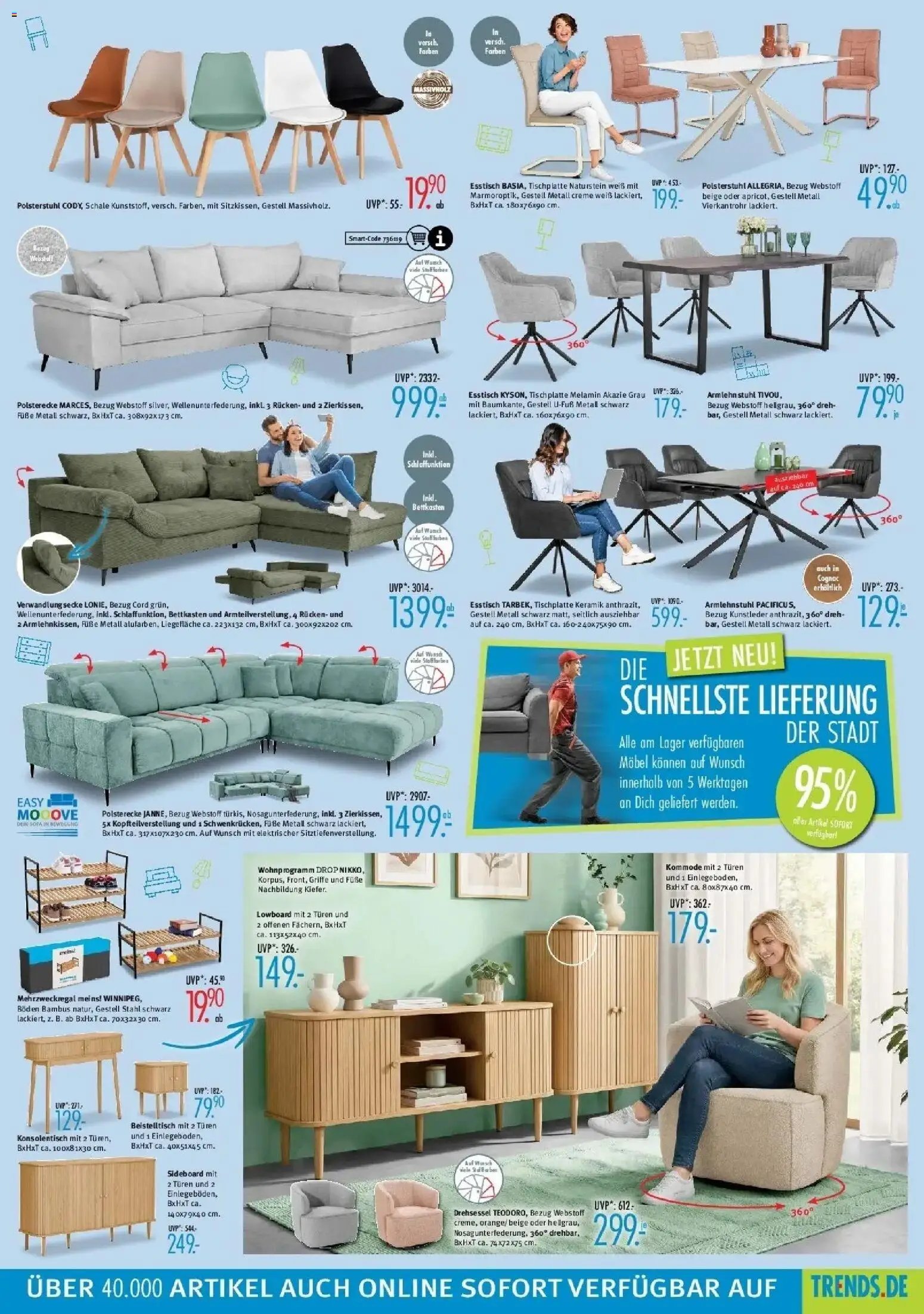 Trends Ostermann Trends: Neue Möbel wirken Wunder.