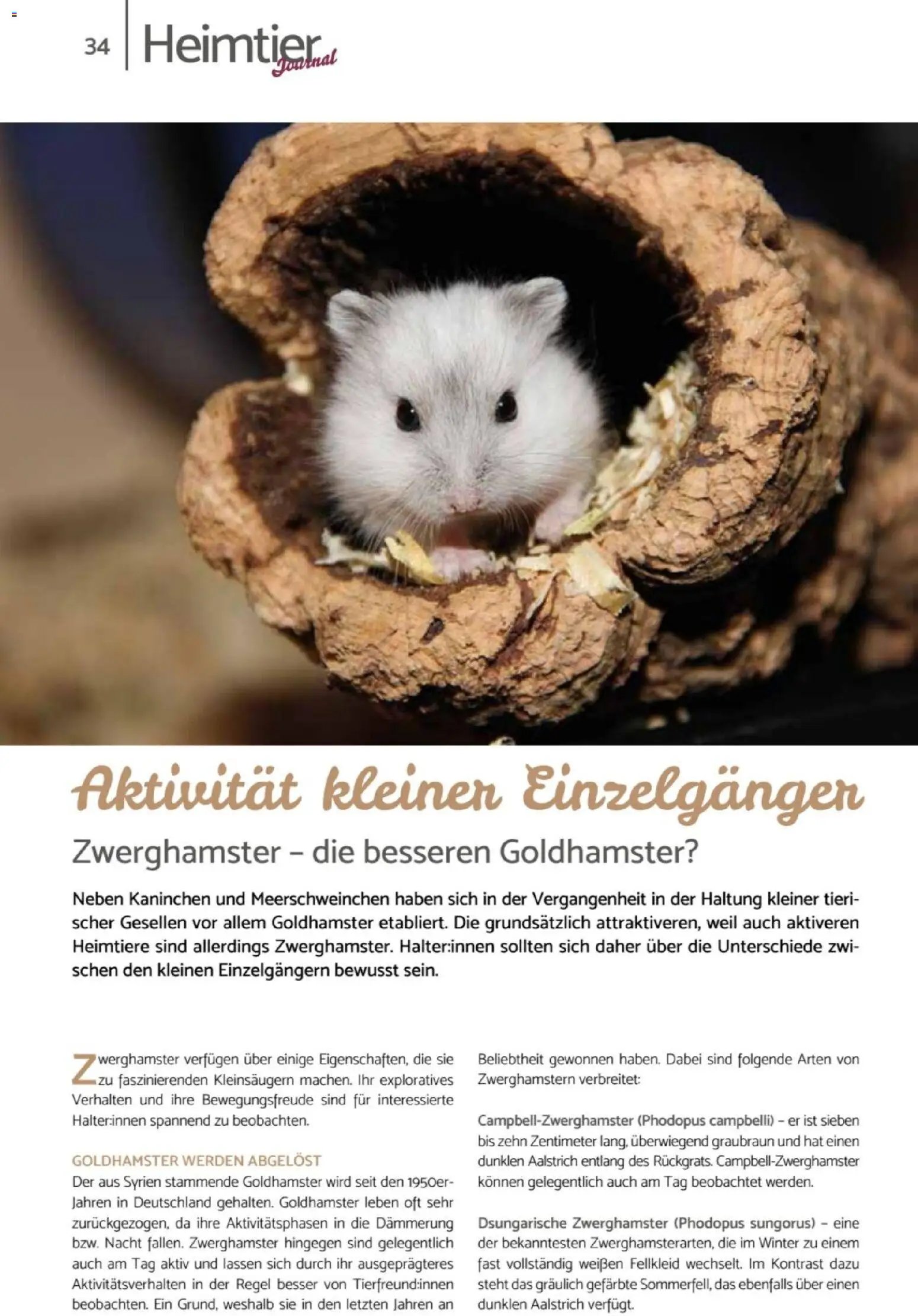 zookauf Heimtier Journal