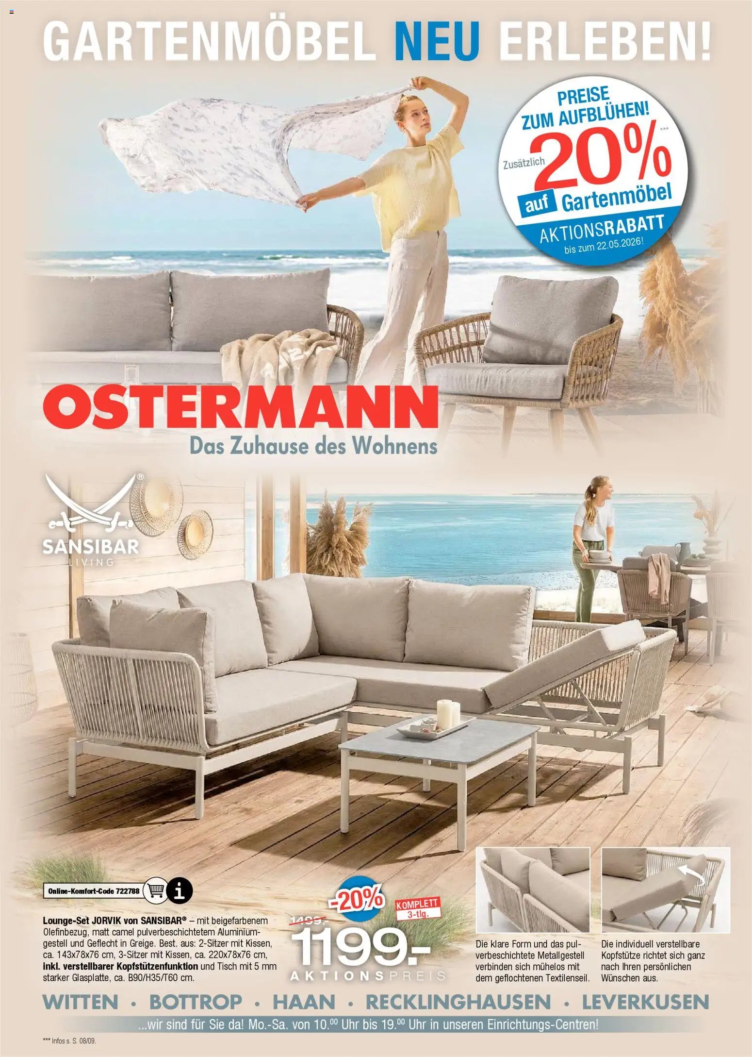 Ostermann Prospekt Gartenmöbel