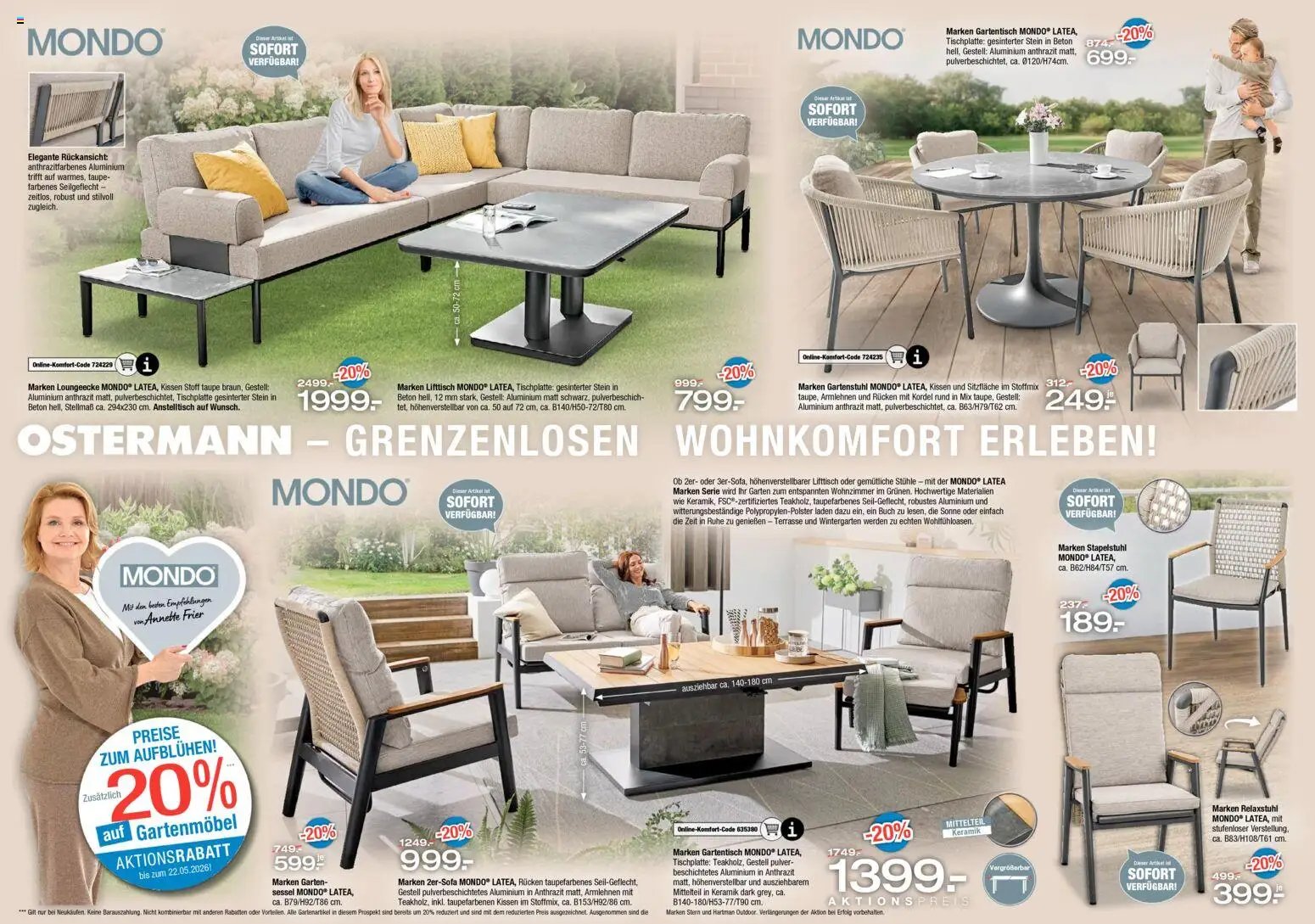 Ostermann Prospekt Gartenmöbel (2026-04-16 - 2026-05-22)