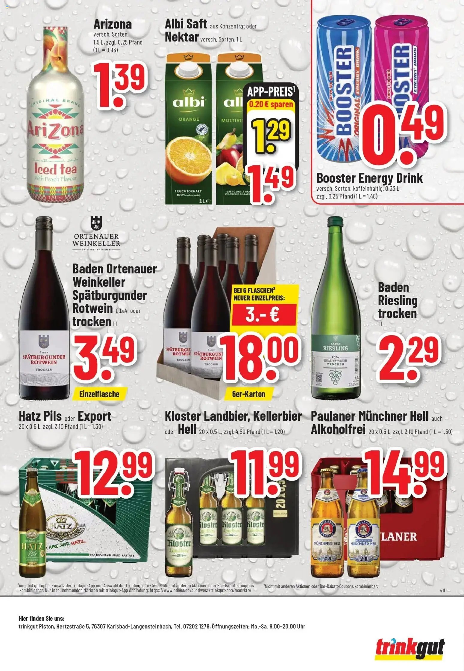 Trinkgut Prospekt Karlsbad - Langensteinbach	