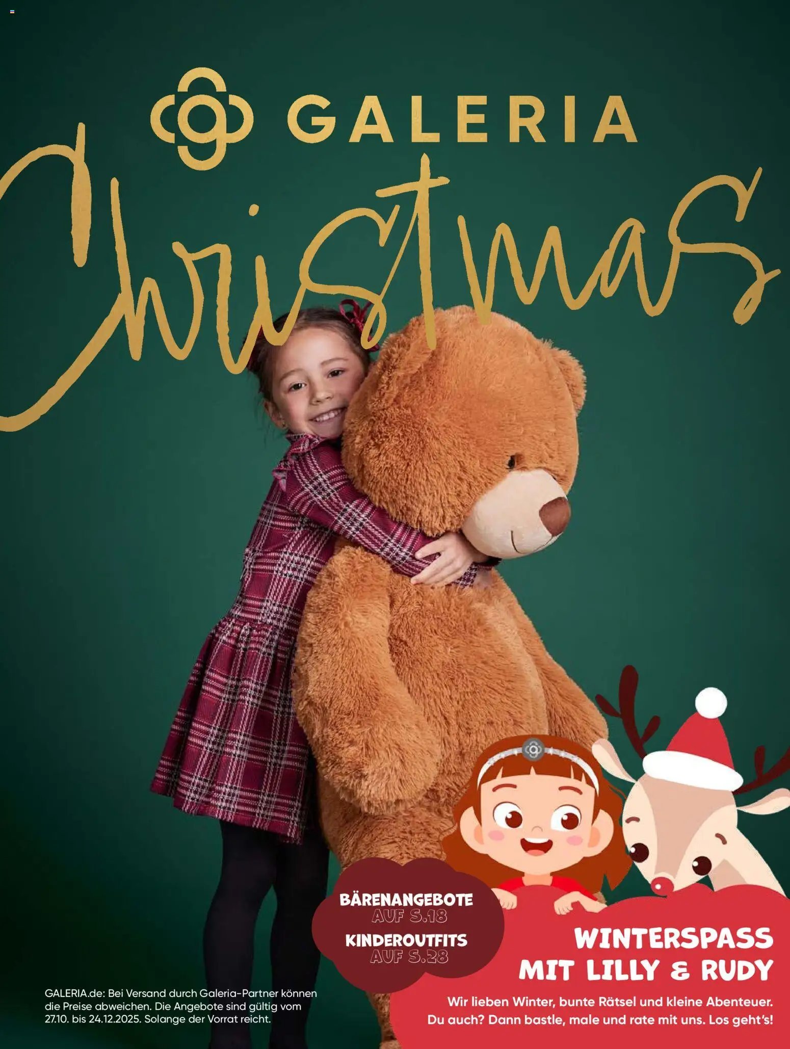 Galeria Karstadt Kaufhof  Weihnachtsmagazin