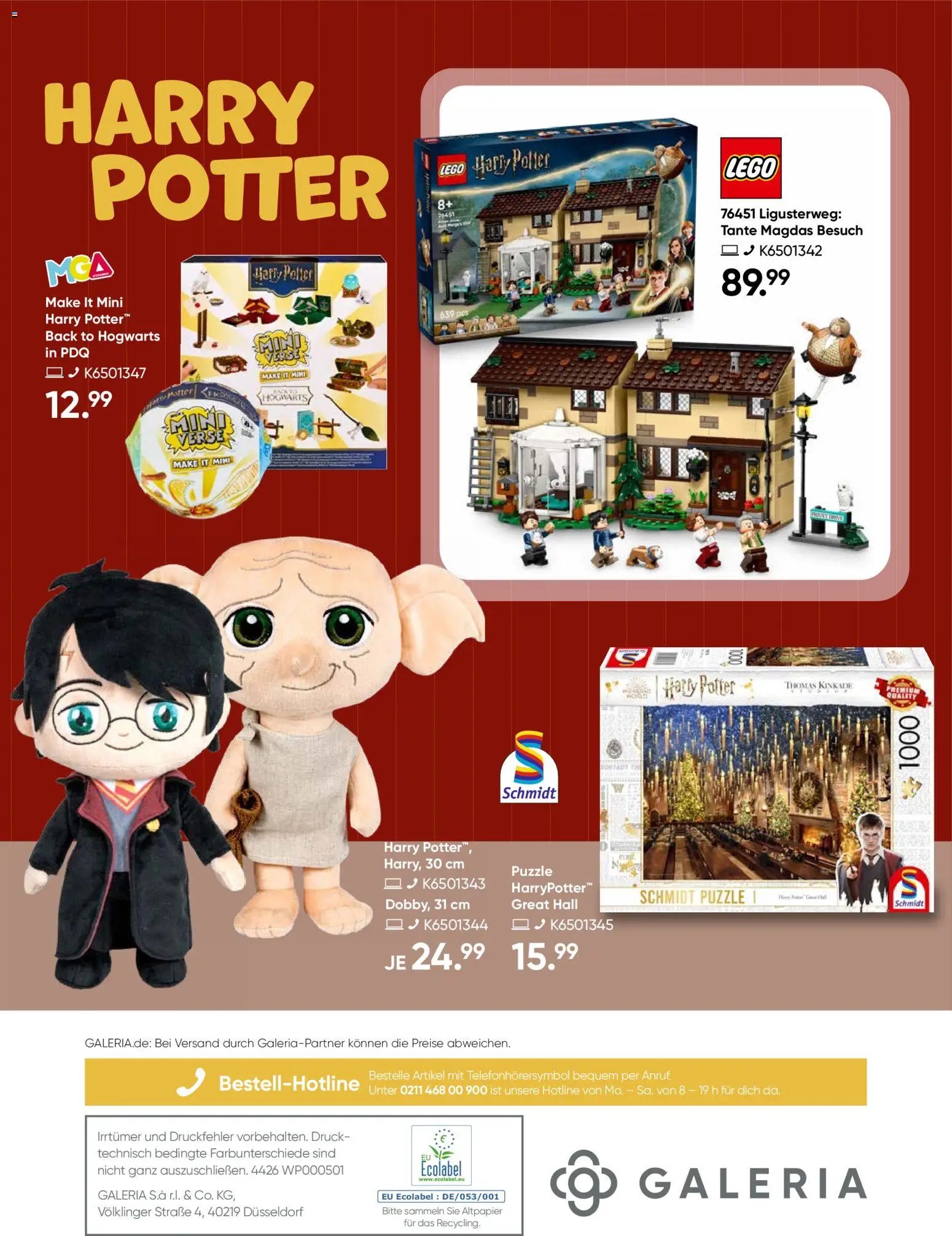 Galeria Karstadt Kaufhof  Weihnachtsmagazin