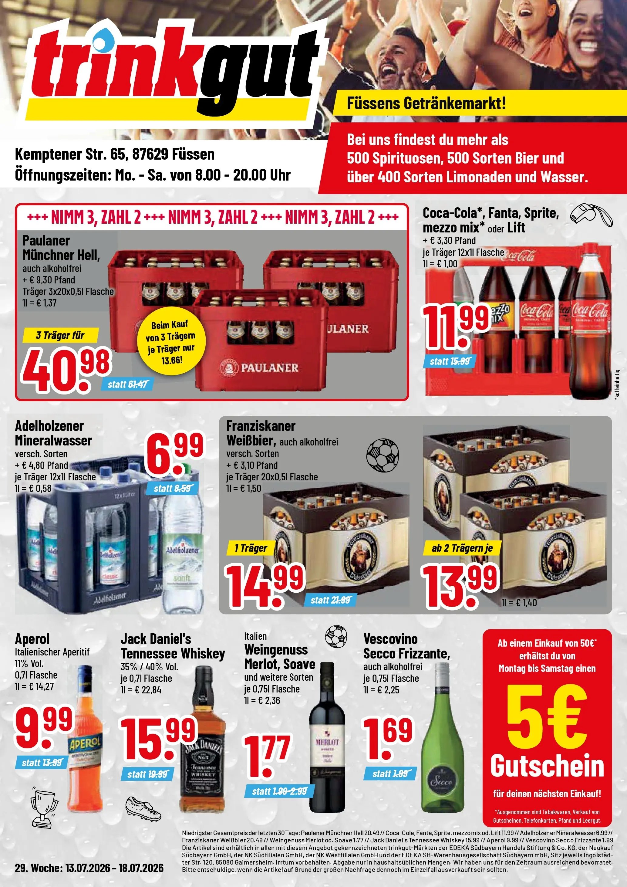 Trinkgut Prospekt Füssen