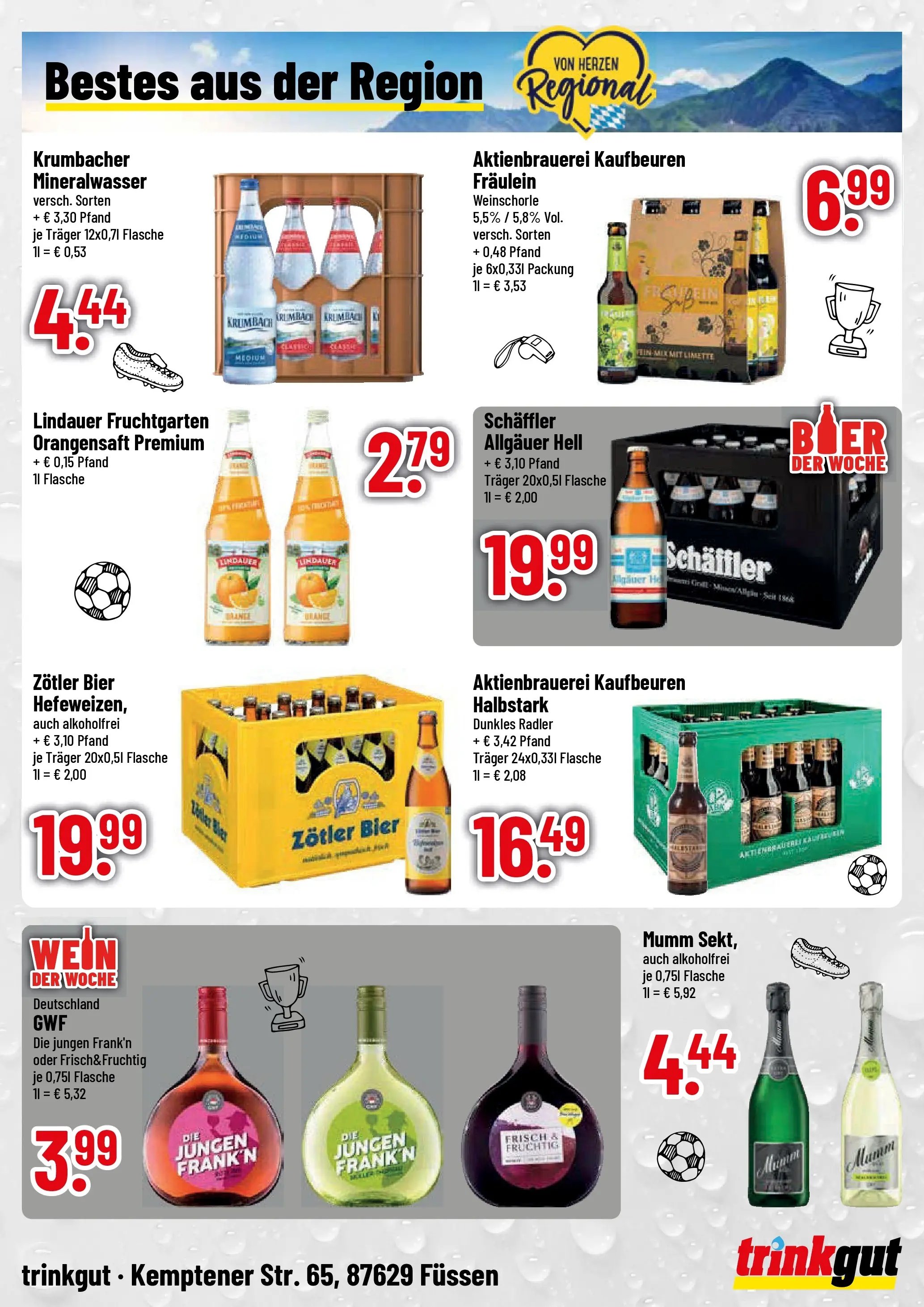 Trinkgut Prospekt Füssen