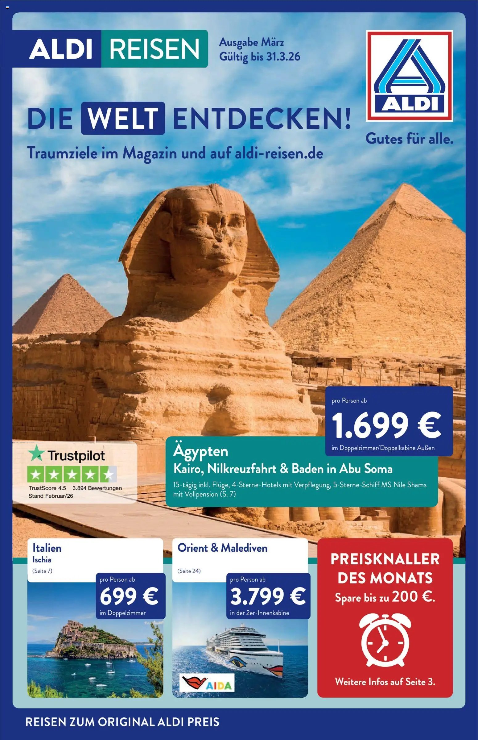 Aldi Reisen  Reisemagazin (2026-03-01 - 2026-03-31)