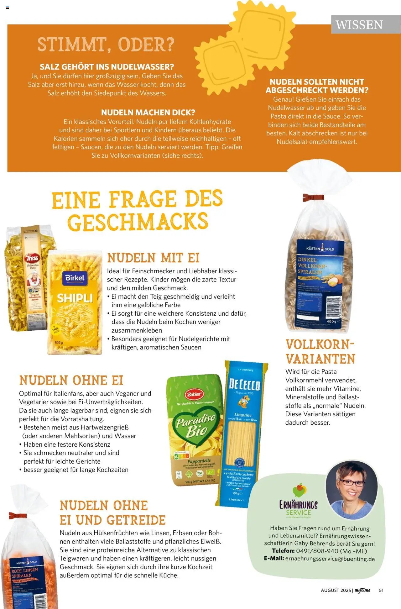 Famila Nordwest - myTime August 2025