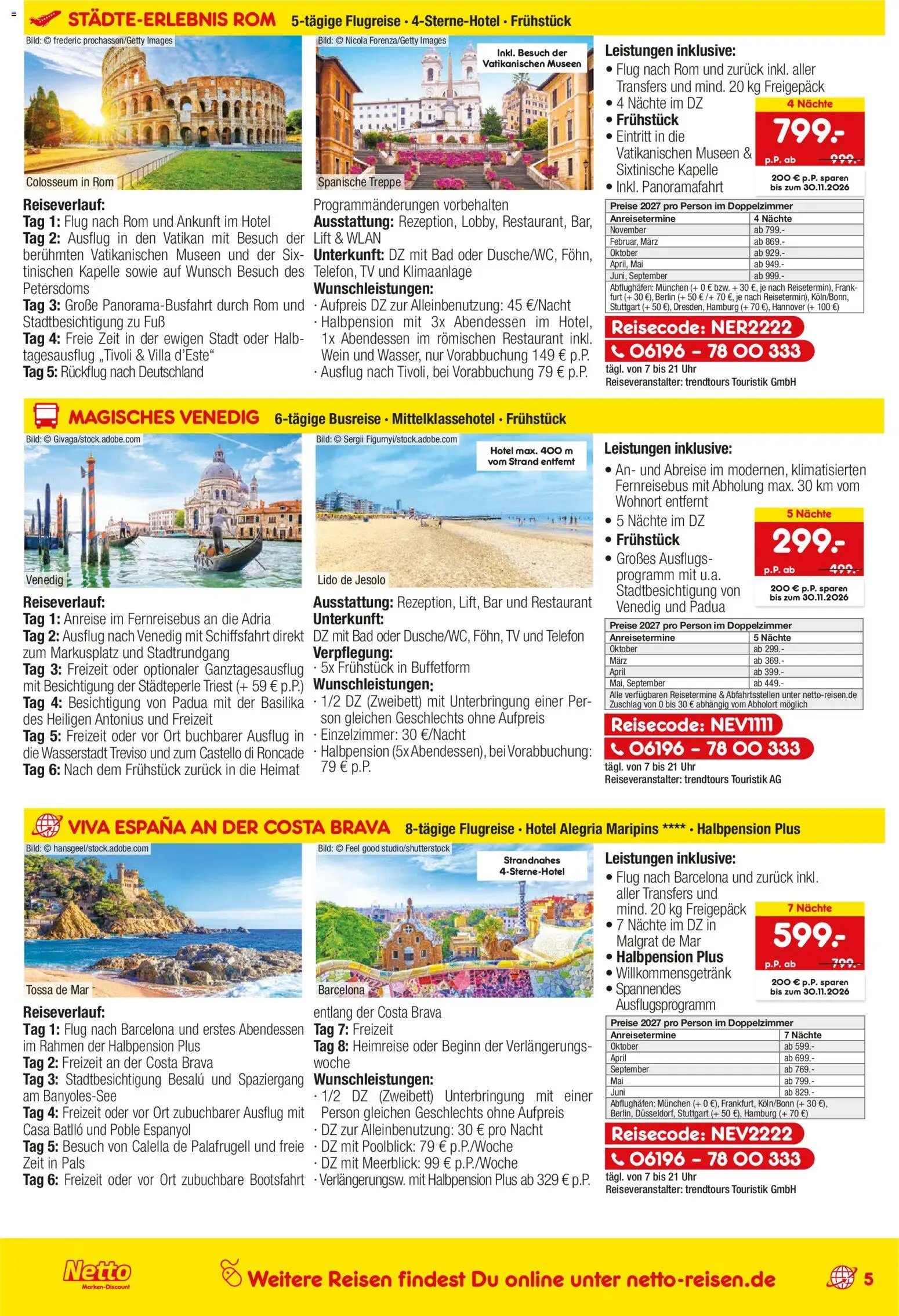 Netto Marken-Discount Reise-Sonderangebote