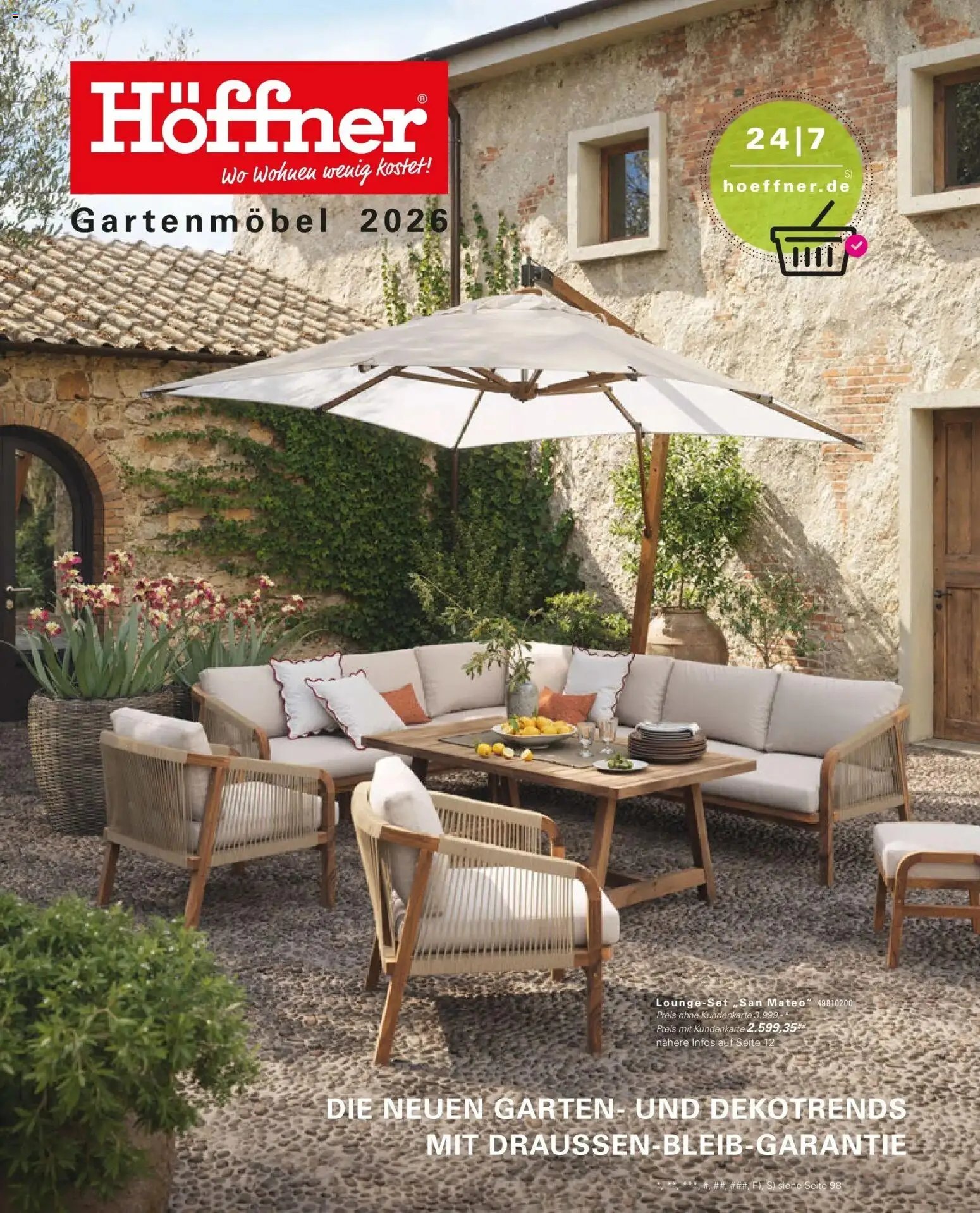 Höffner Prospekt Gartenmöbel Barsbüttel