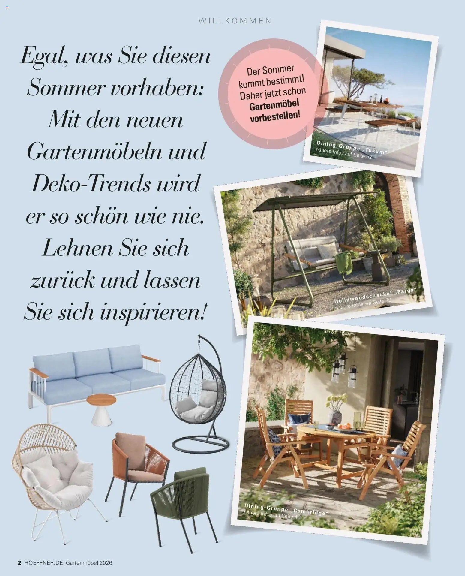 Höffner Prospekt Gartenmöbel Barsbüttel