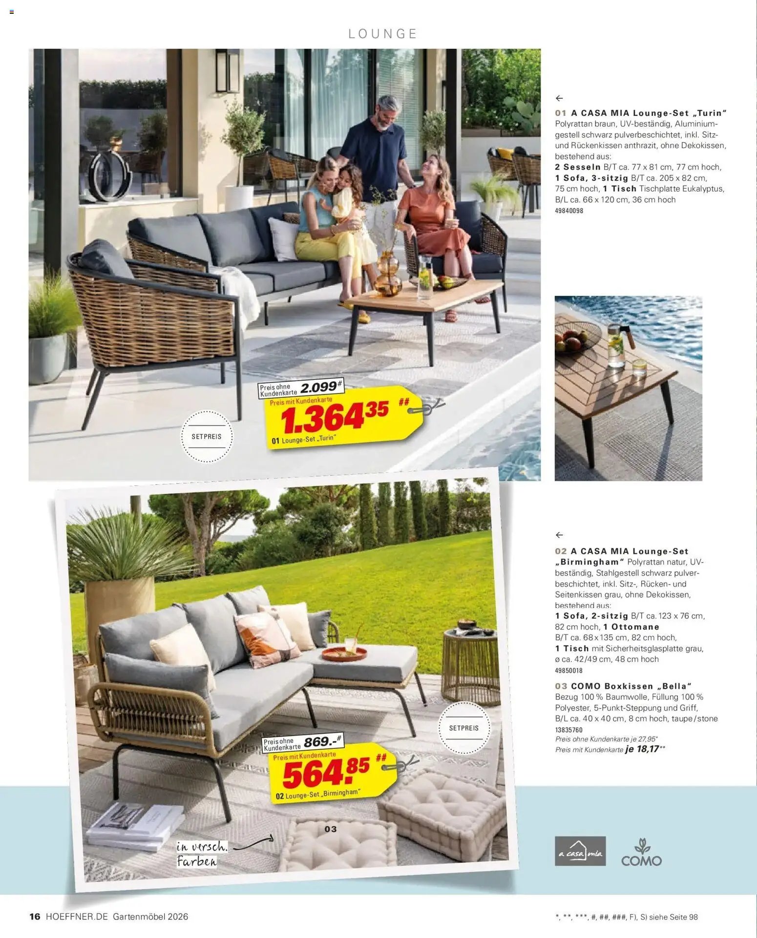 Höffner Prospekt Gartenmöbel Barsbüttel