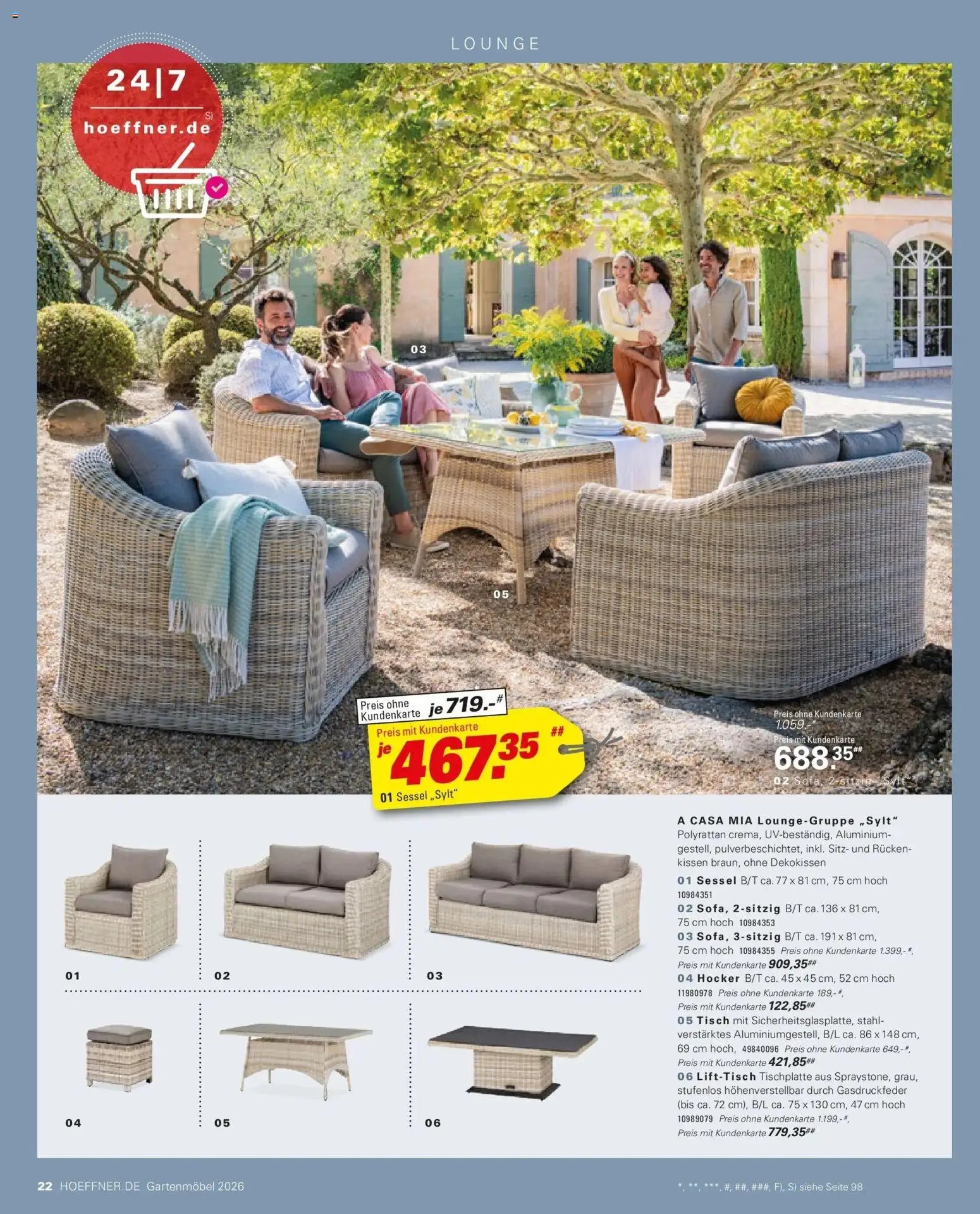 Höffner Prospekt Gartenmöbel Barsbüttel