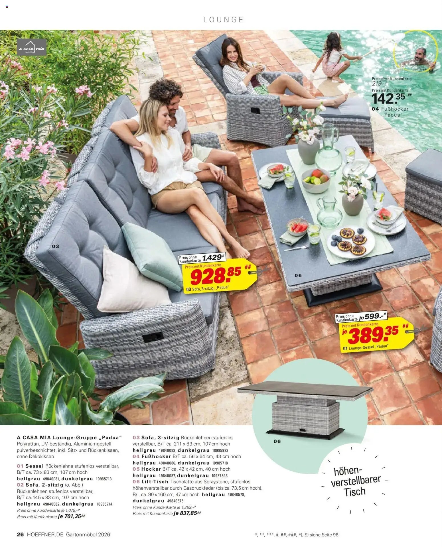 Höffner Prospekt Gartenmöbel Barsbüttel