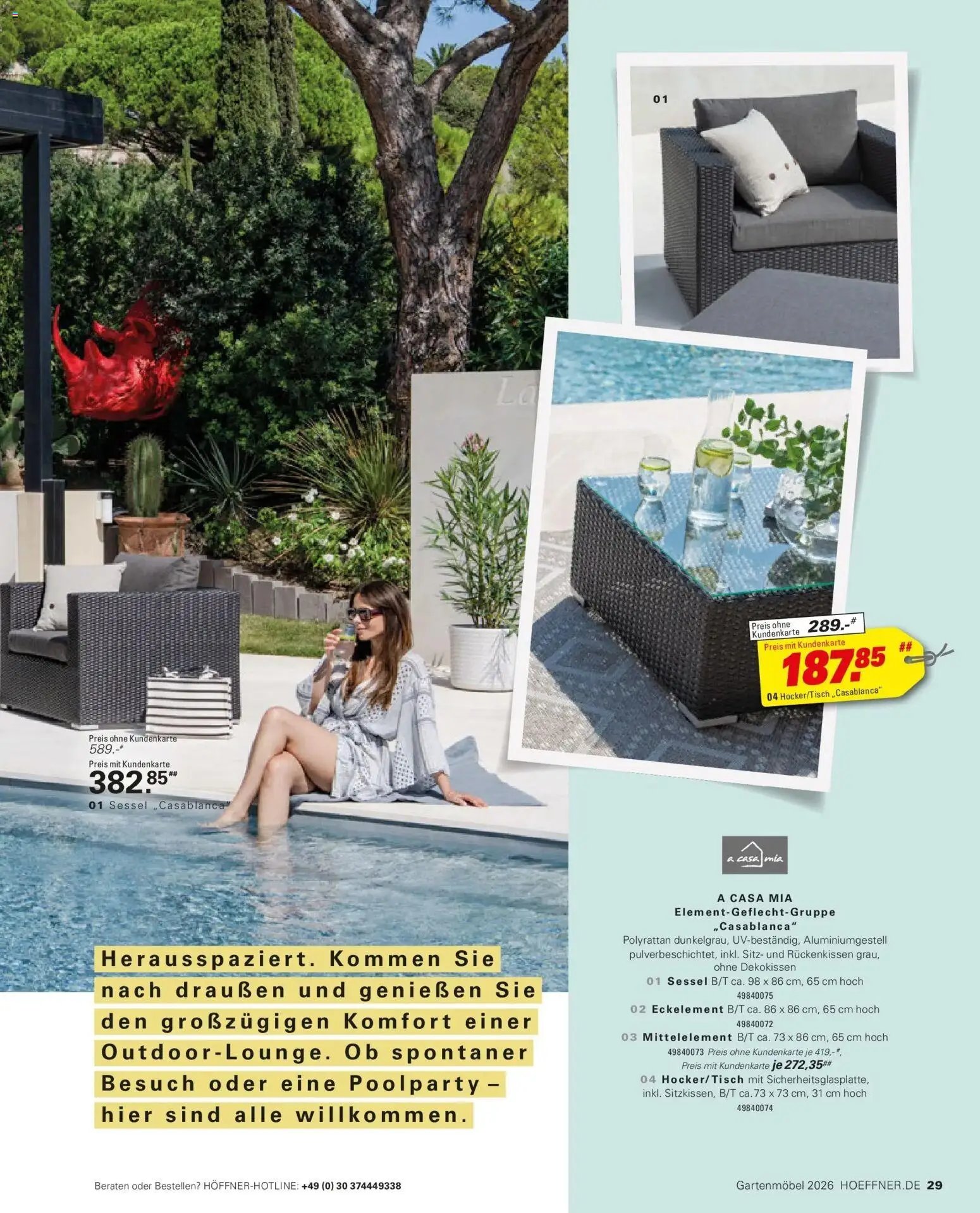 Höffner Prospekt Gartenmöbel Barsbüttel