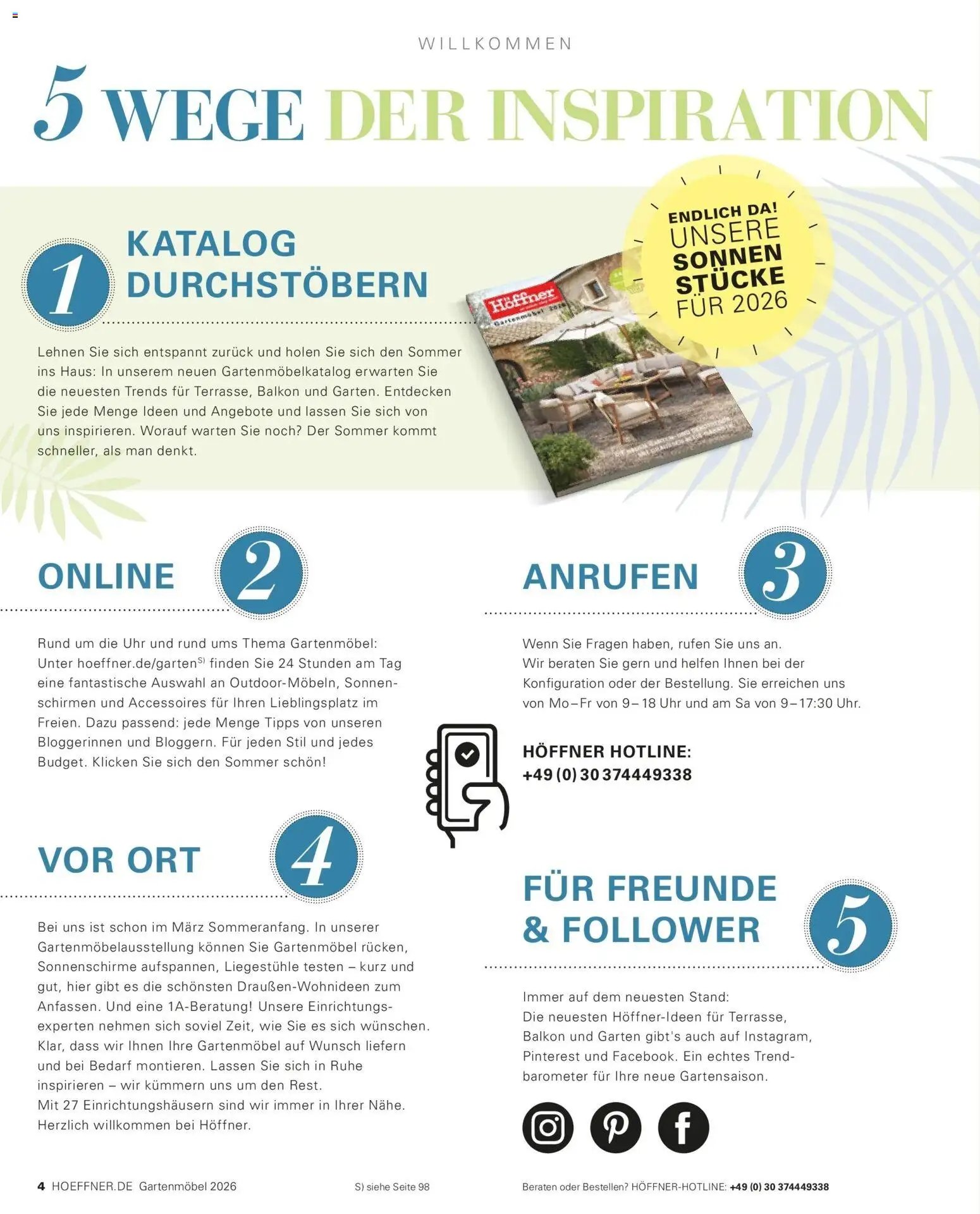 Höffner Prospekt Gartenmöbel Barsbüttel