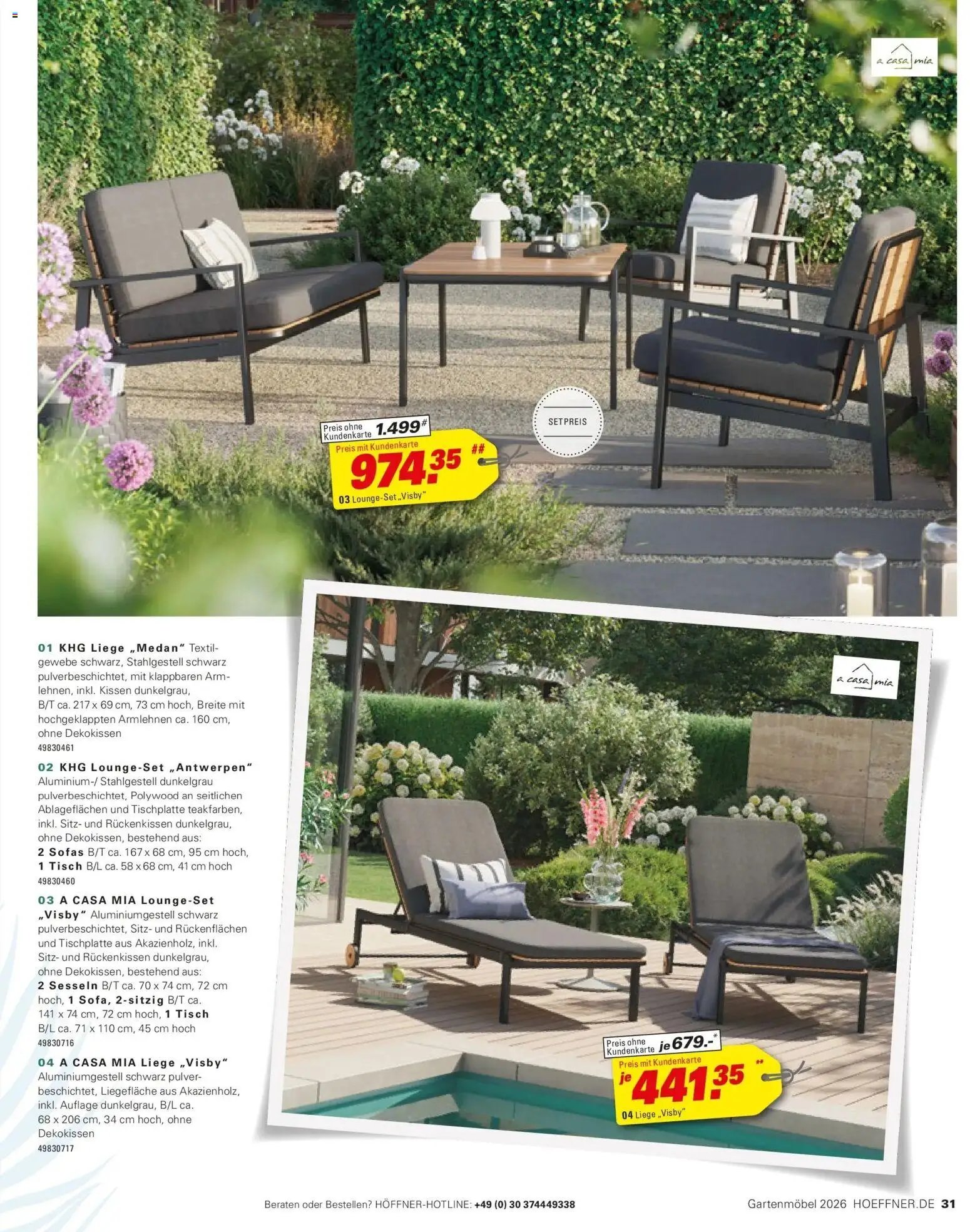 Höffner Prospekt Gartenmöbel Barsbüttel