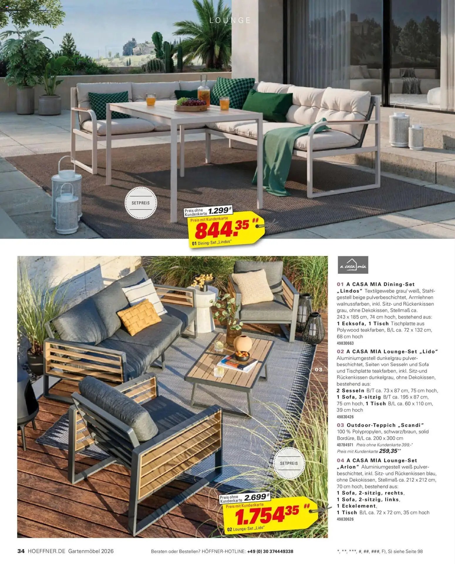 Höffner Prospekt Gartenmöbel Barsbüttel