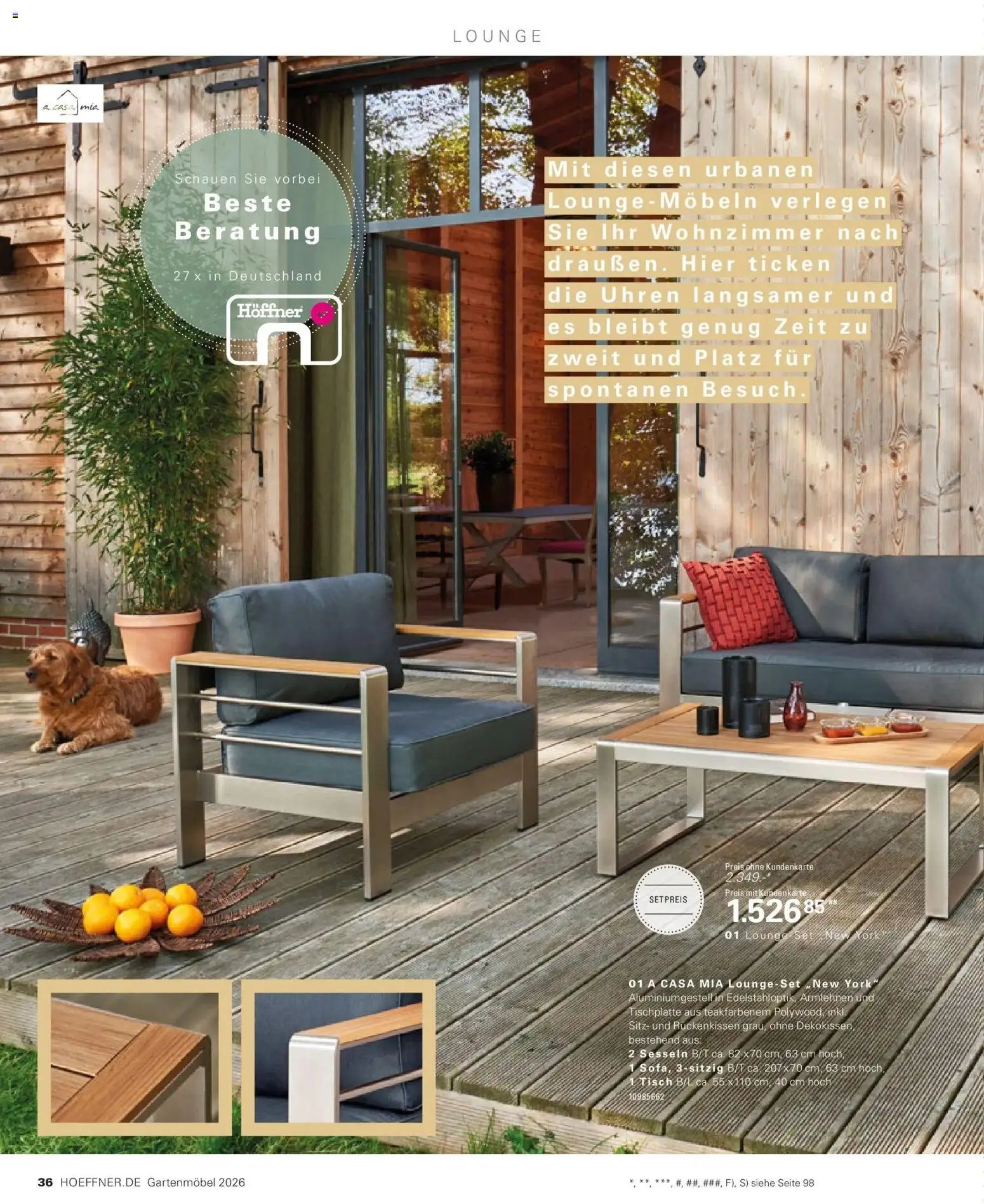 Höffner Prospekt Gartenmöbel Barsbüttel